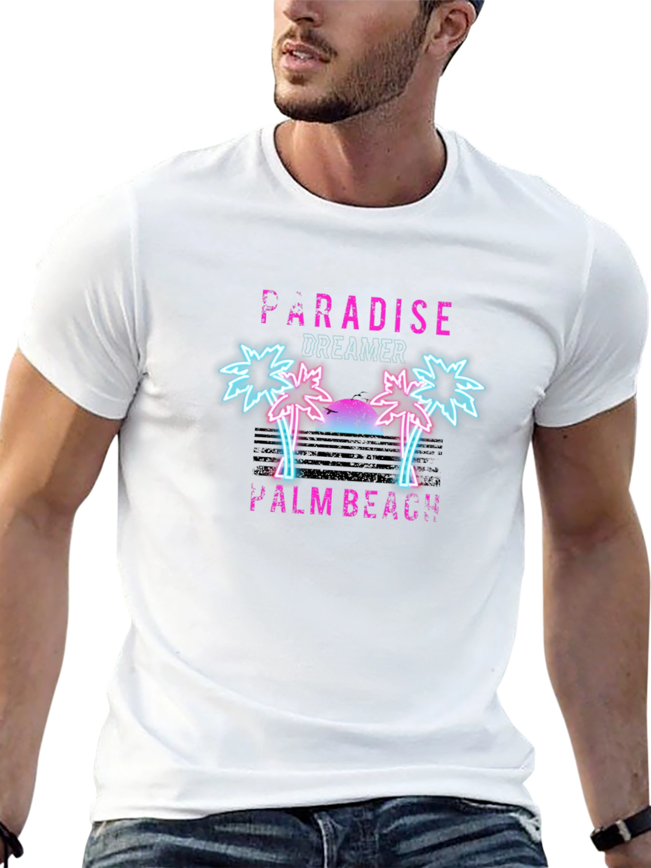 Paradise Dreamer Palm Beach Graphic Tee