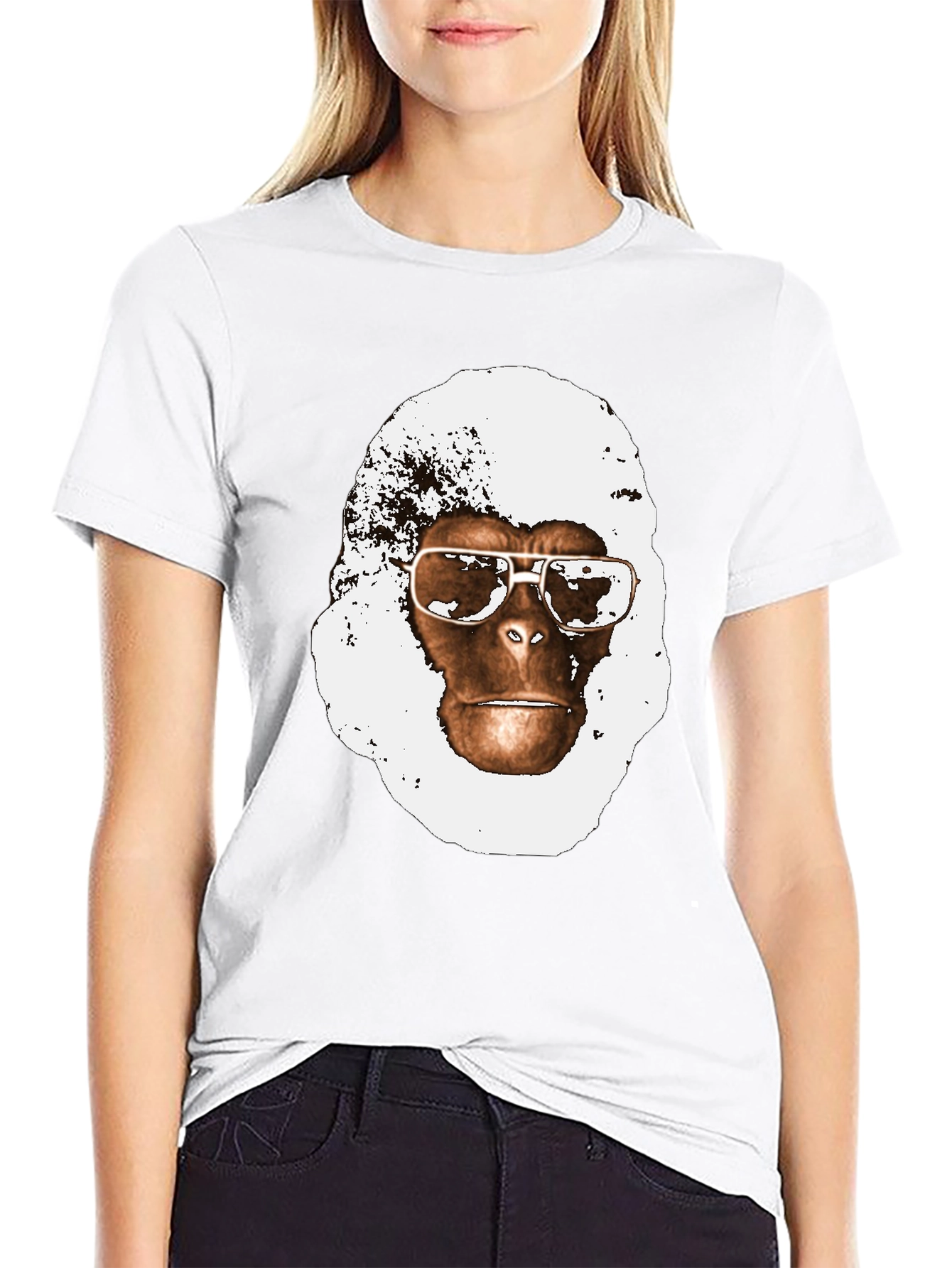 Ape with Shades Graphic Tee - Classic Black