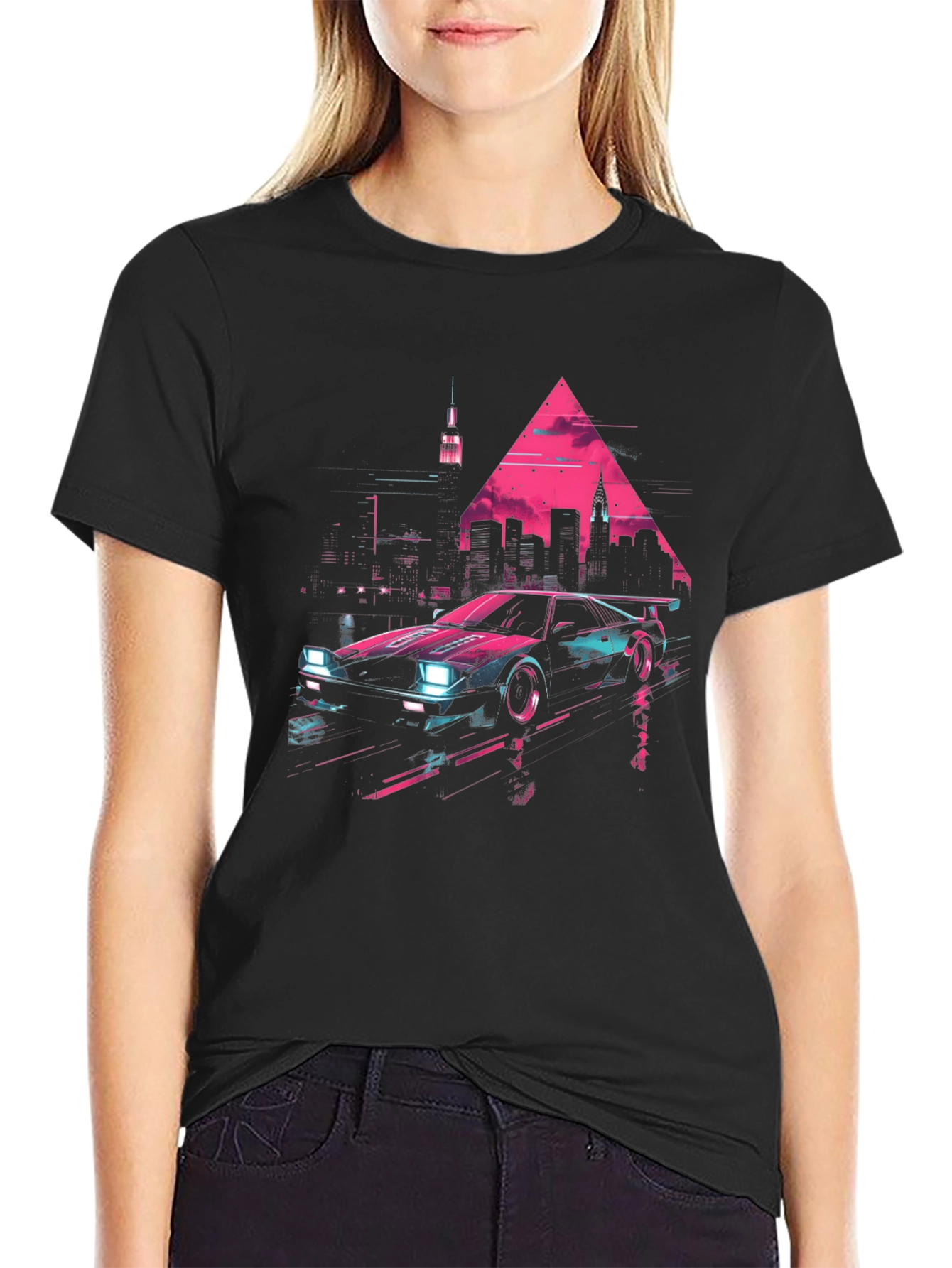 Retro Wave Car Graphic T-Shirt