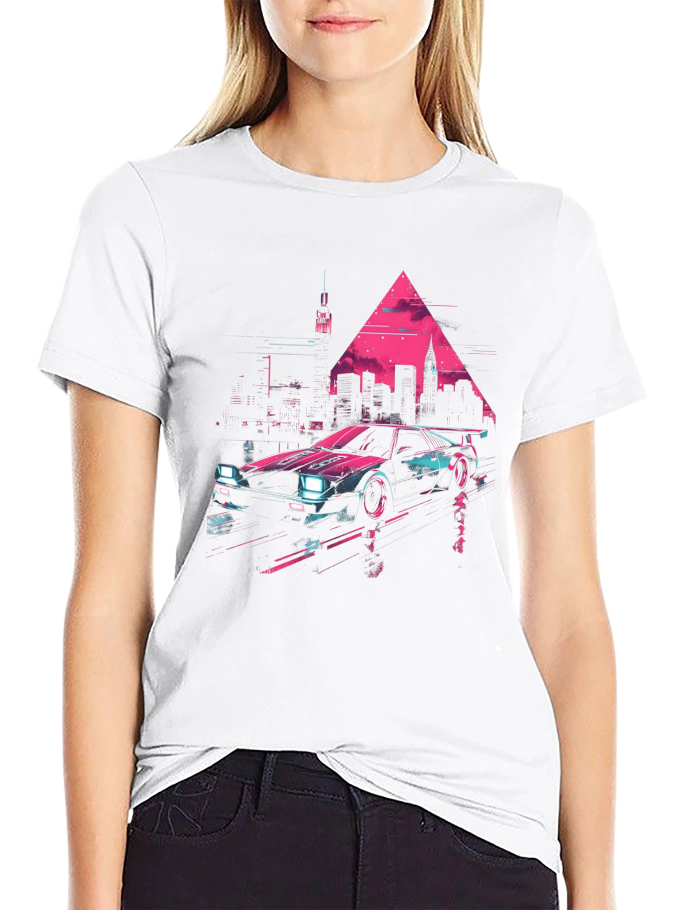 Retro Wave Car Graphic T-Shirt
