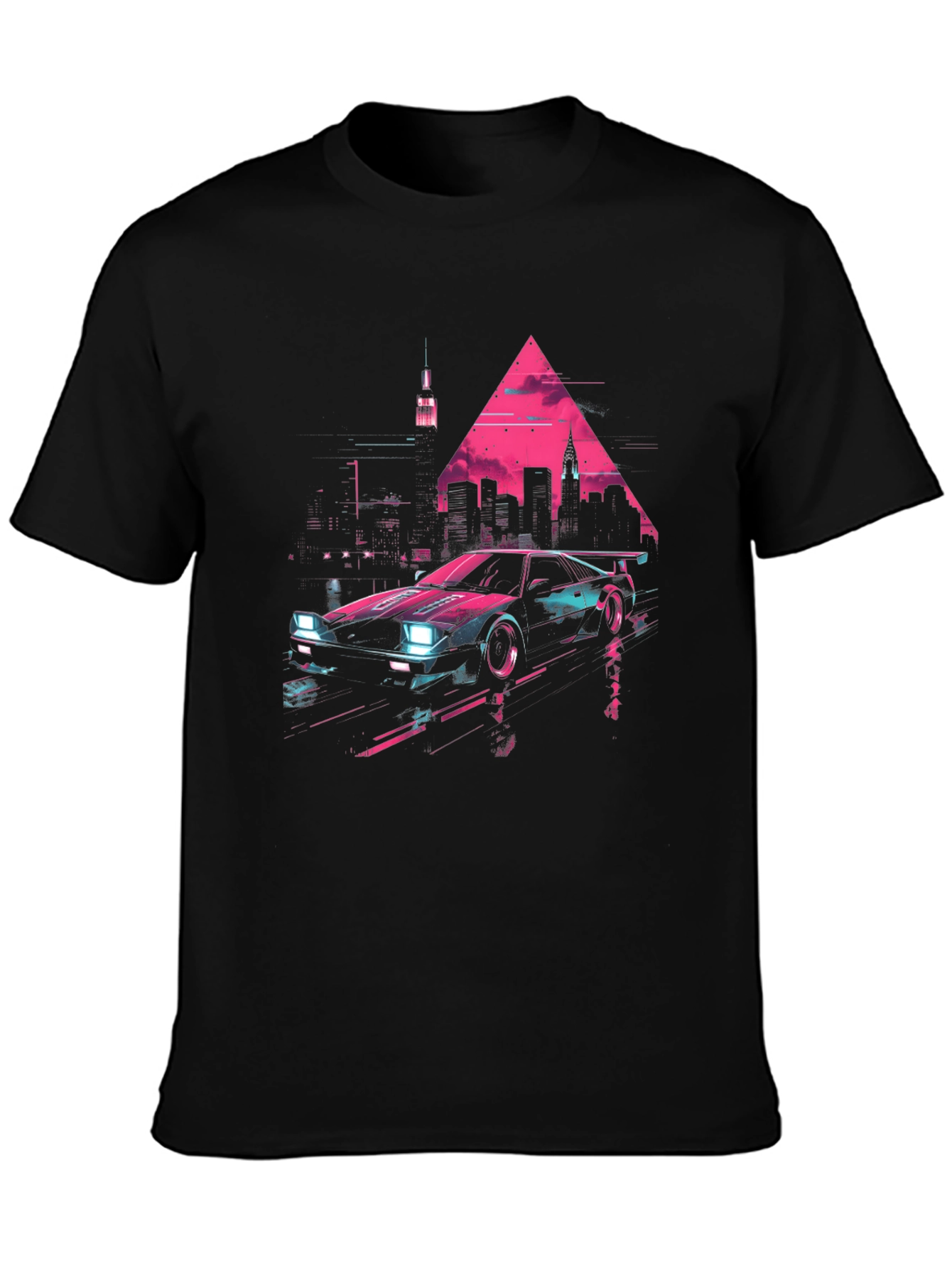 Retro Wave Car Graphic T-Shirt