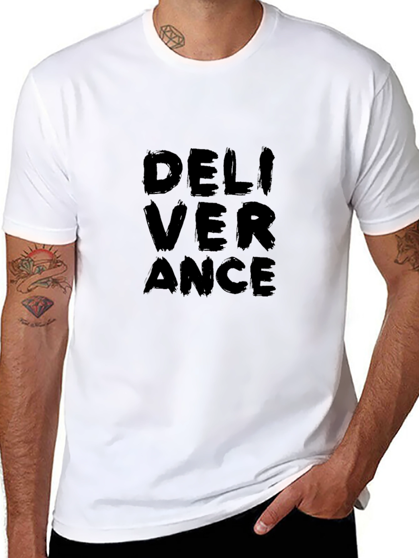 Deliverance Graphic Print Black T-Shirt
