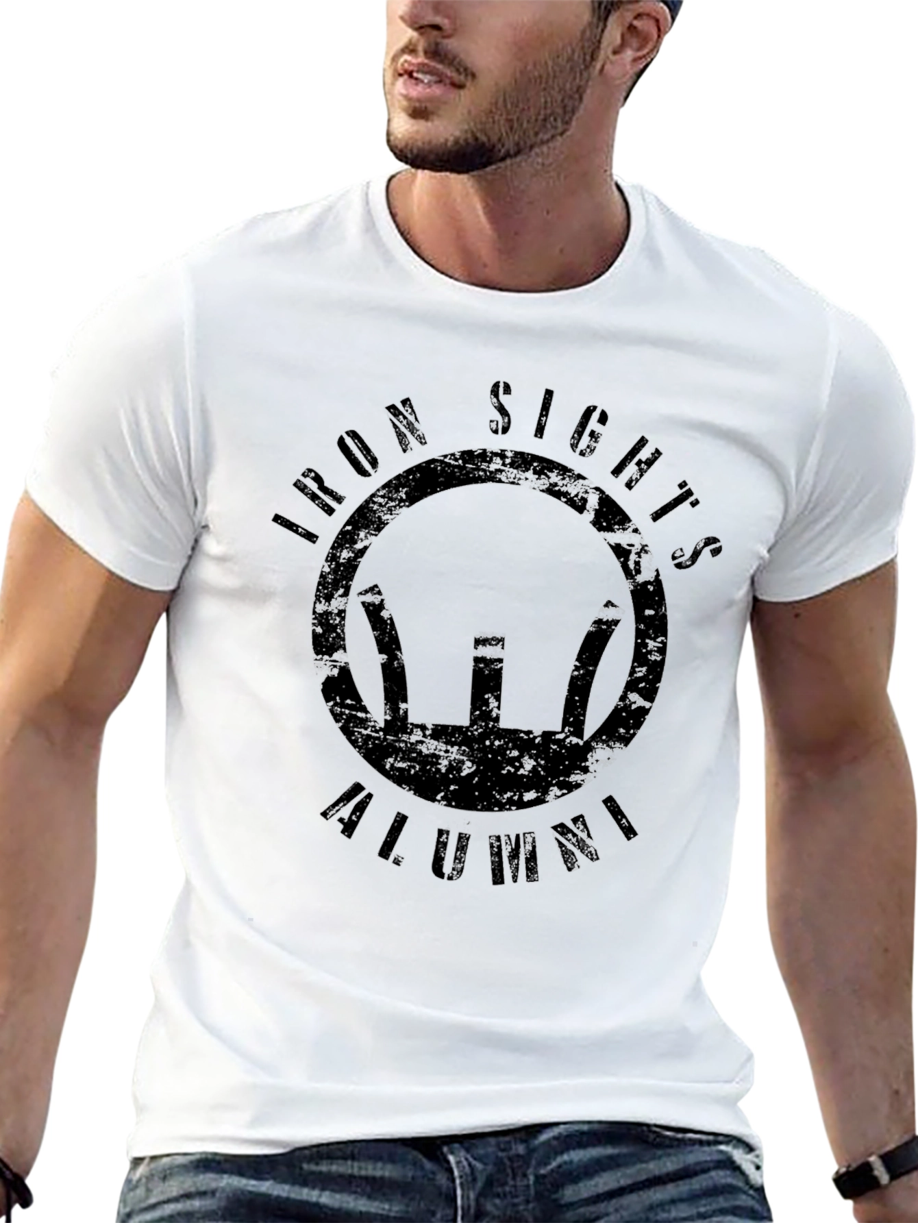 Iron Sights Alumni Black Graphic Tee