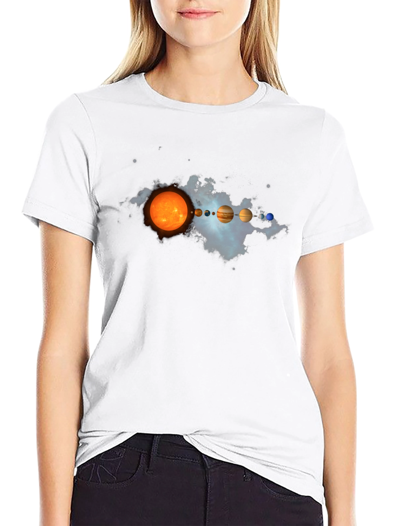 Solar System Planets Graphic Print Tee