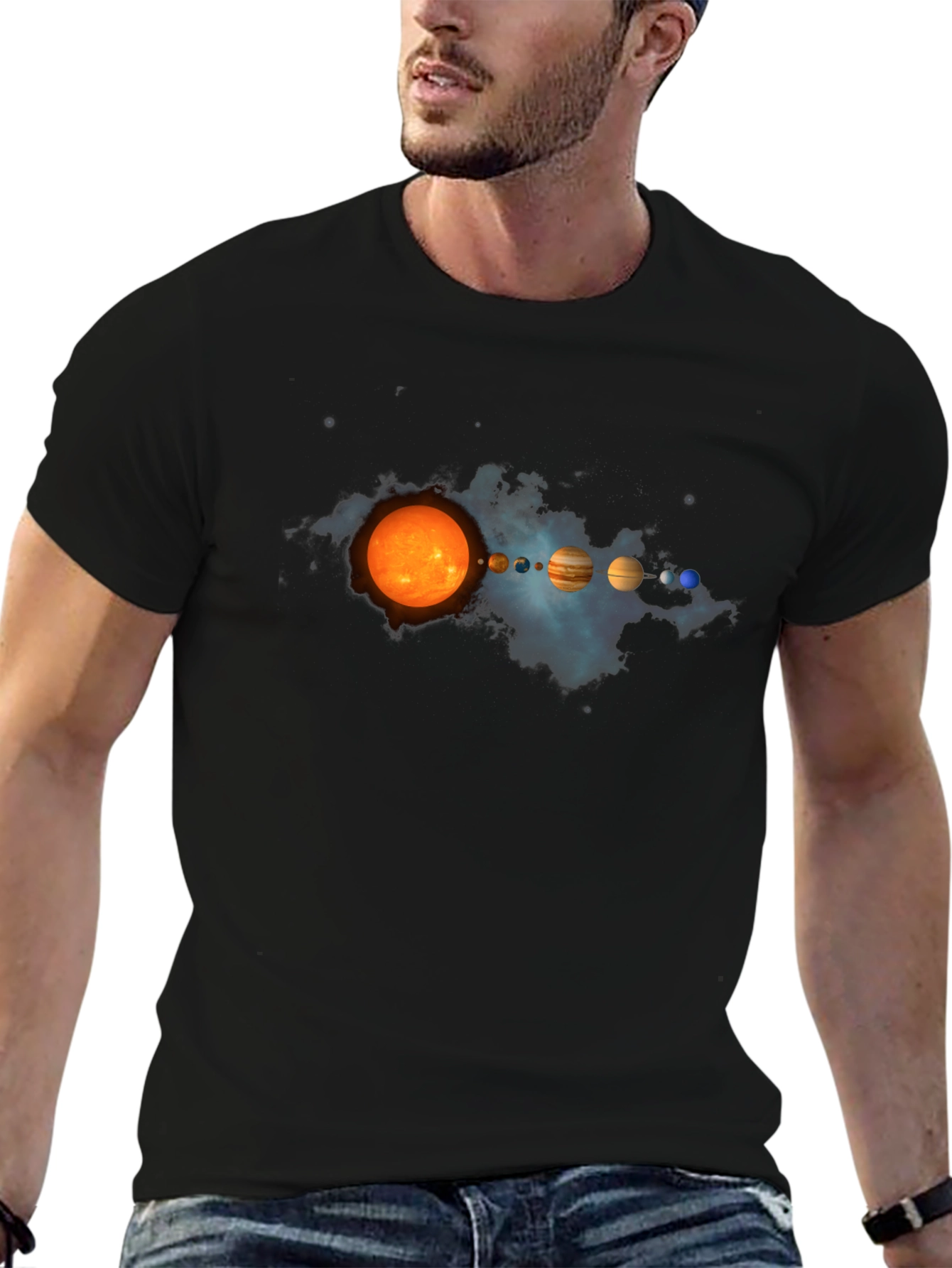 Solar System Planets Graphic Print Tee