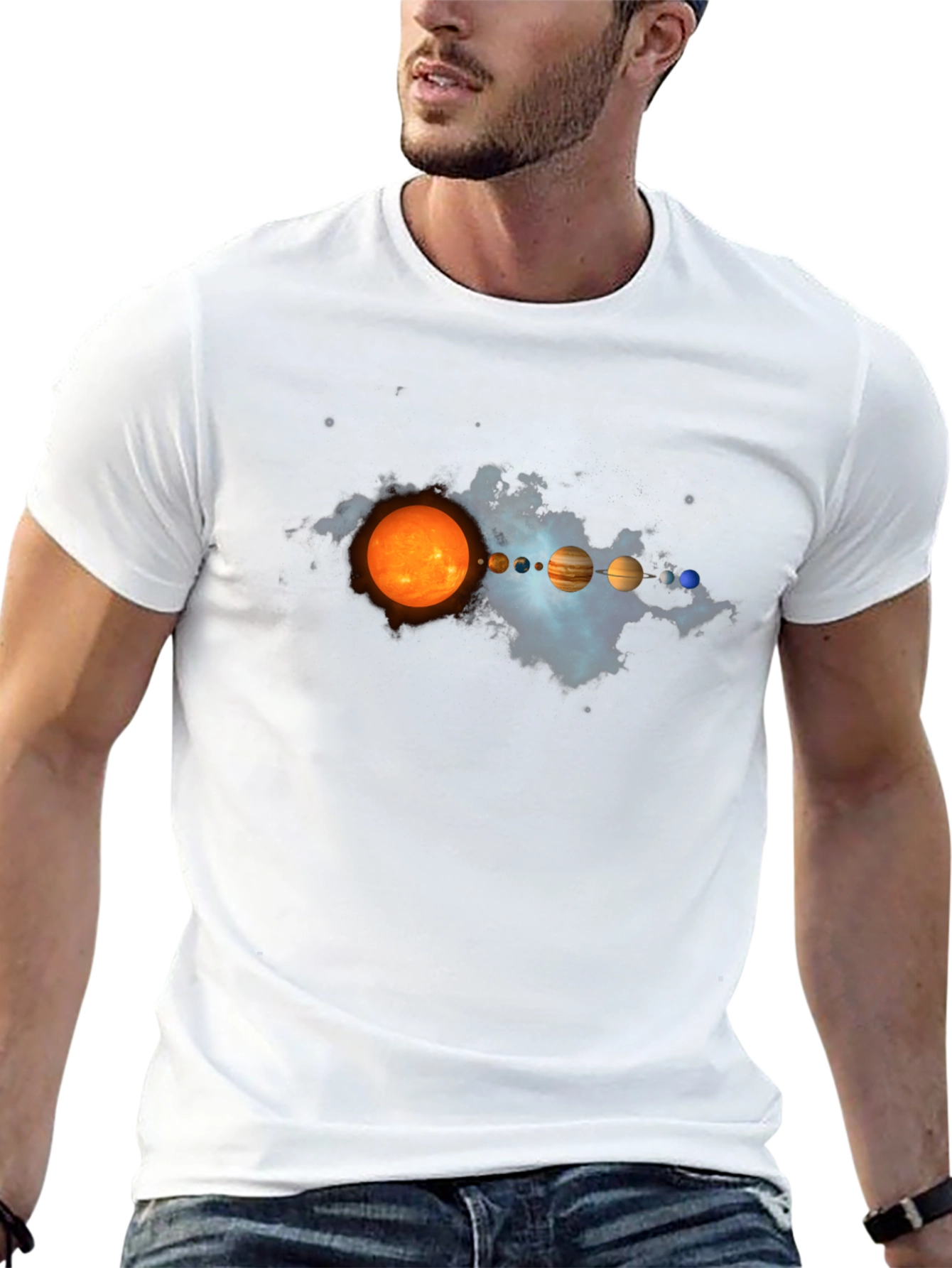 Solar System Planets Graphic Print Tee
