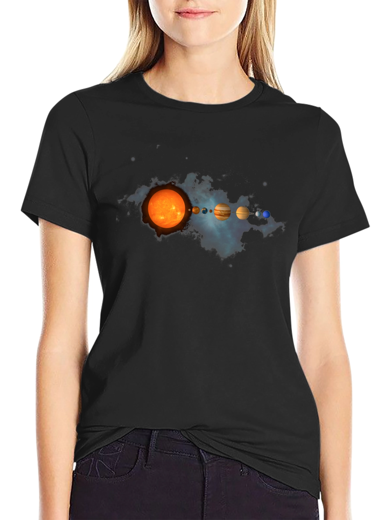 Solar System Planets Graphic Print Tee