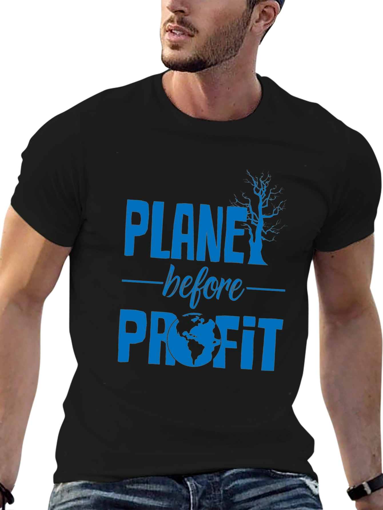 Planet Before Profit Graphic Tee - Eco Conscious