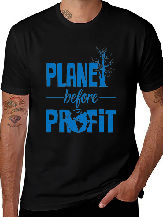Planet Before Profit Graphic Tee - Eco Conscious