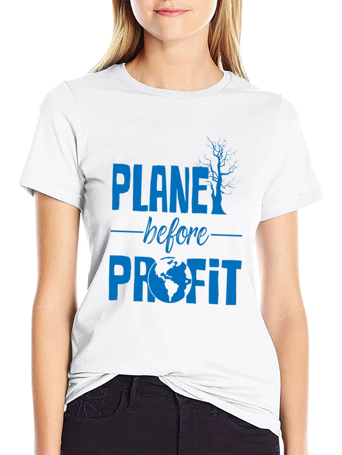 Planet Before Profit Graphic Tee - Eco Conscious