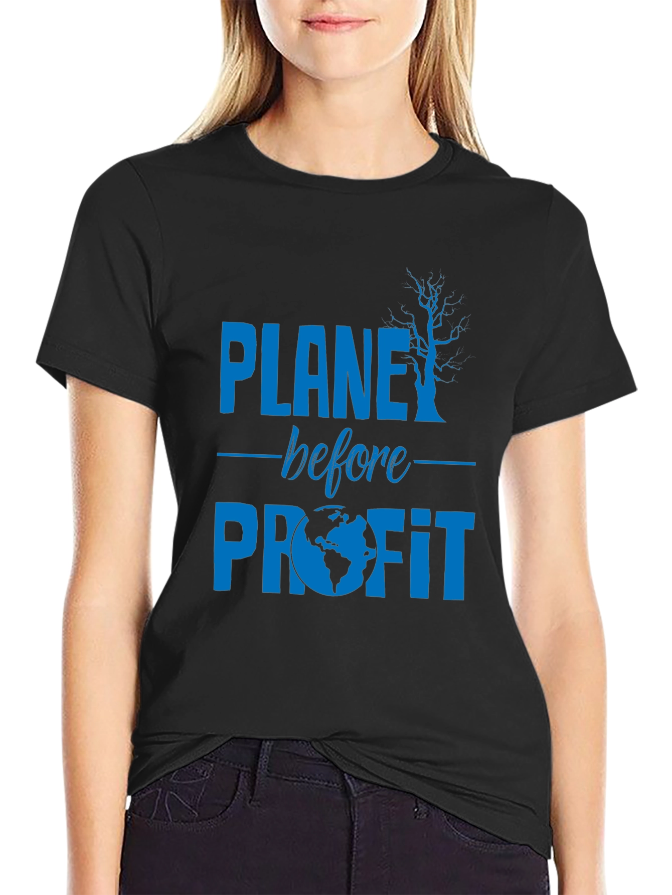 Planet Before Profit Graphic Tee - Eco Conscious