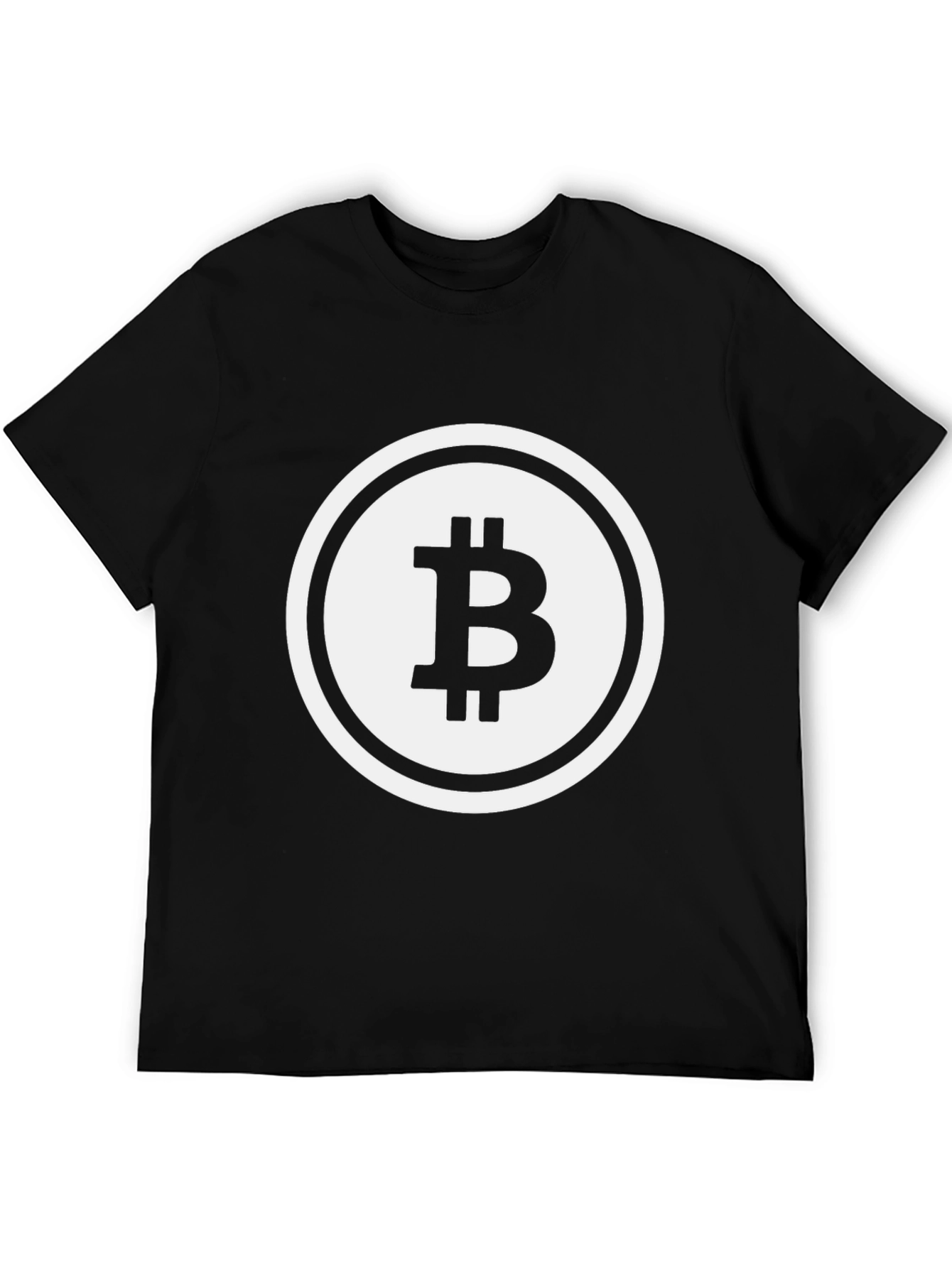 Bitcoin Logo Black T-Shirt - Crypto Currency Tee