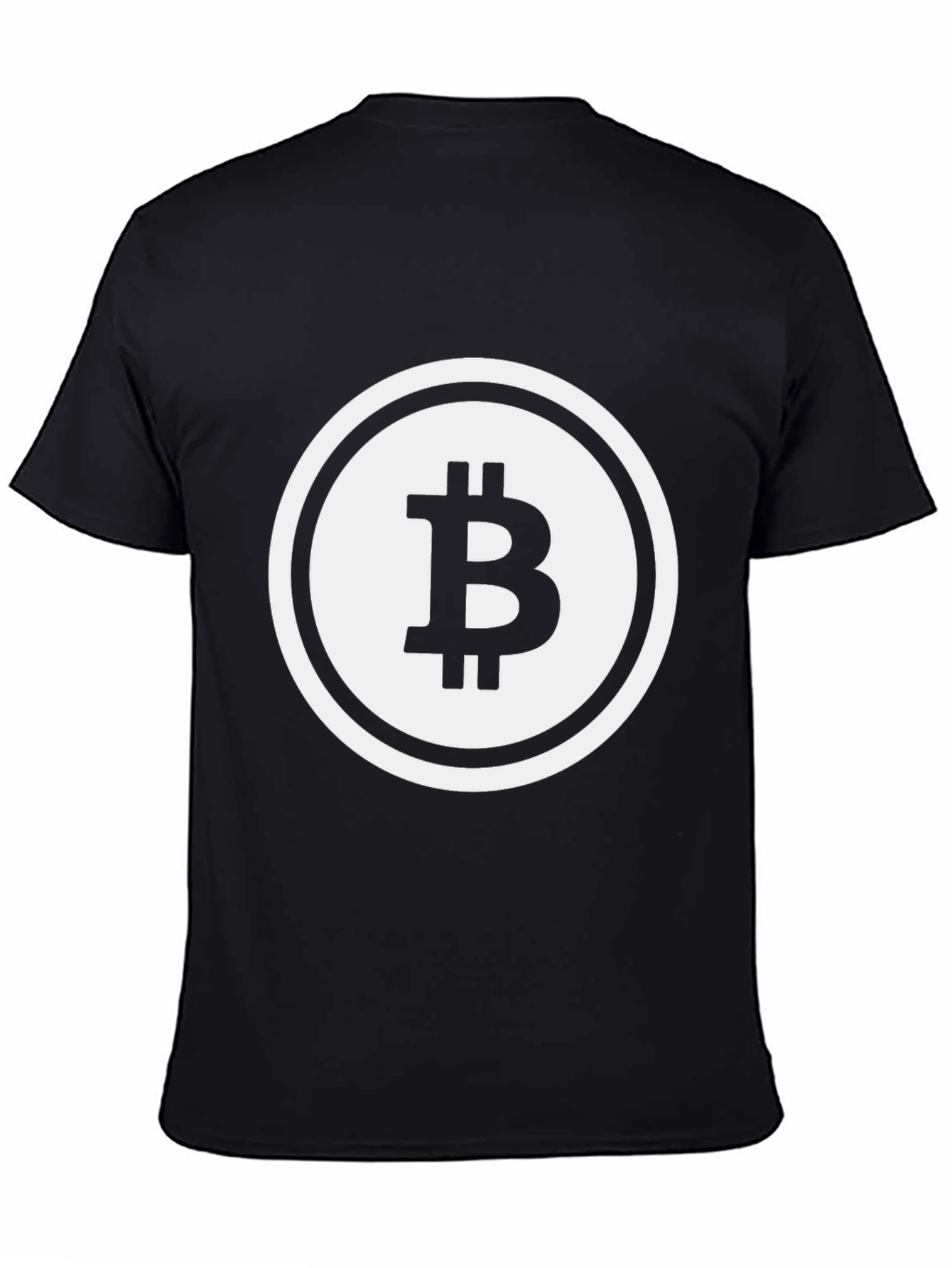 Bitcoin Logo Black T-Shirt - Crypto Currency Tee