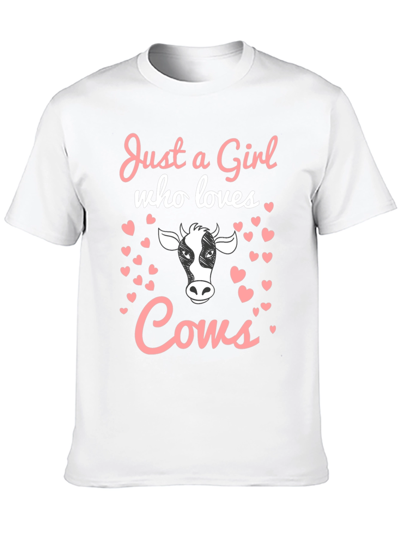 Just a Girl Who Loves Cows Graphic Tee