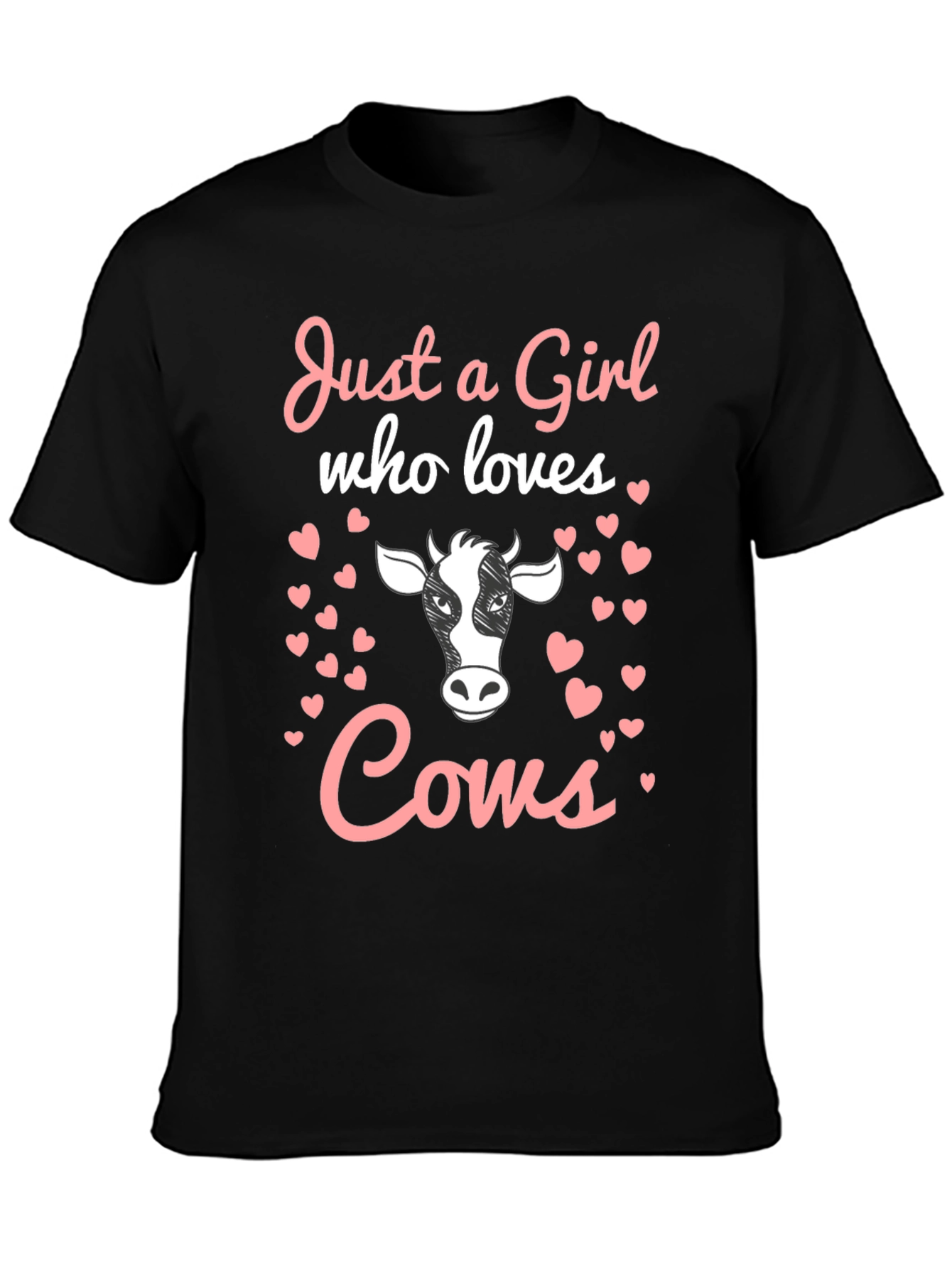 Just a Girl Who Loves Cows Graphic Tee
