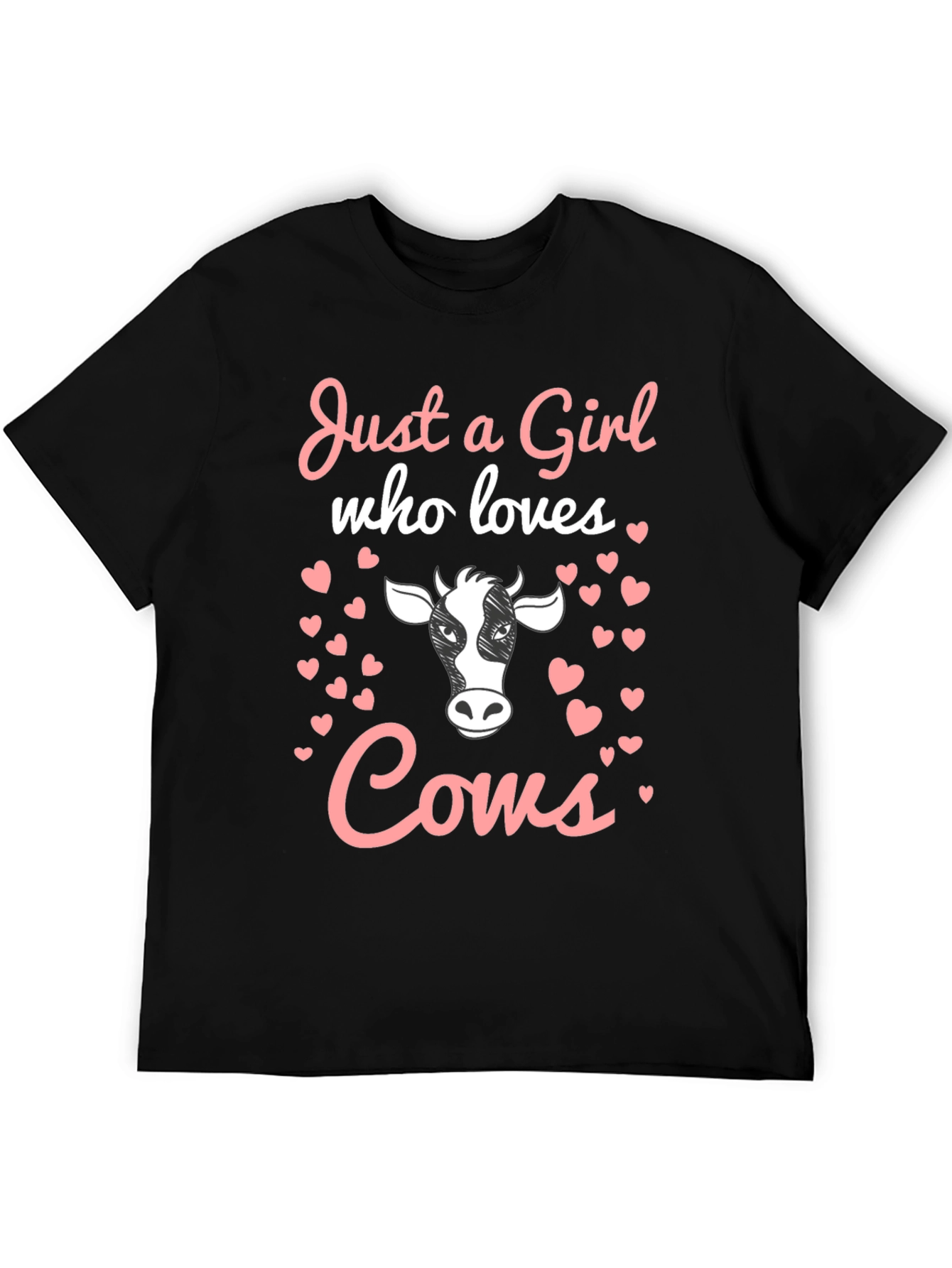 Just a Girl Who Loves Cows Graphic Tee