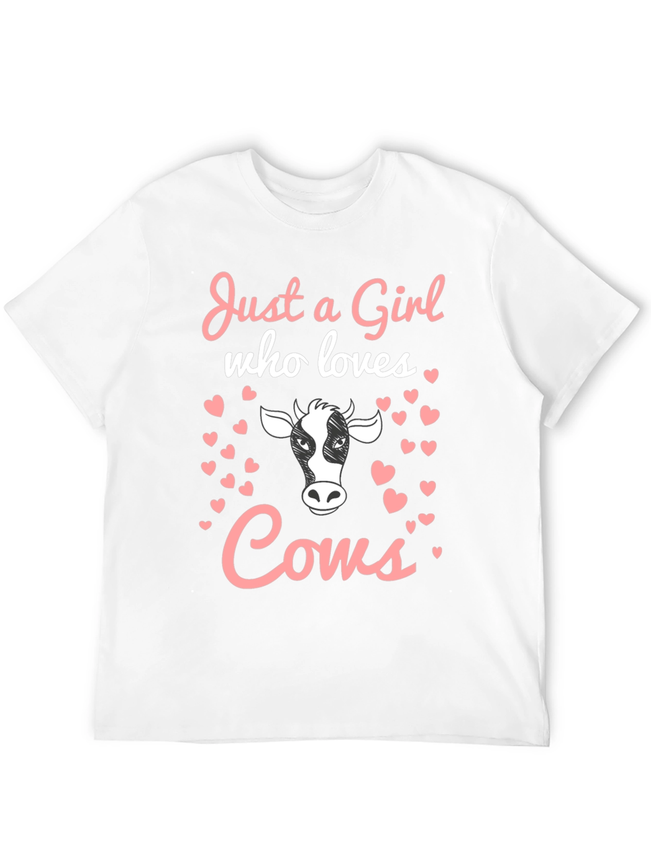 Just a Girl Who Loves Cows Graphic Tee