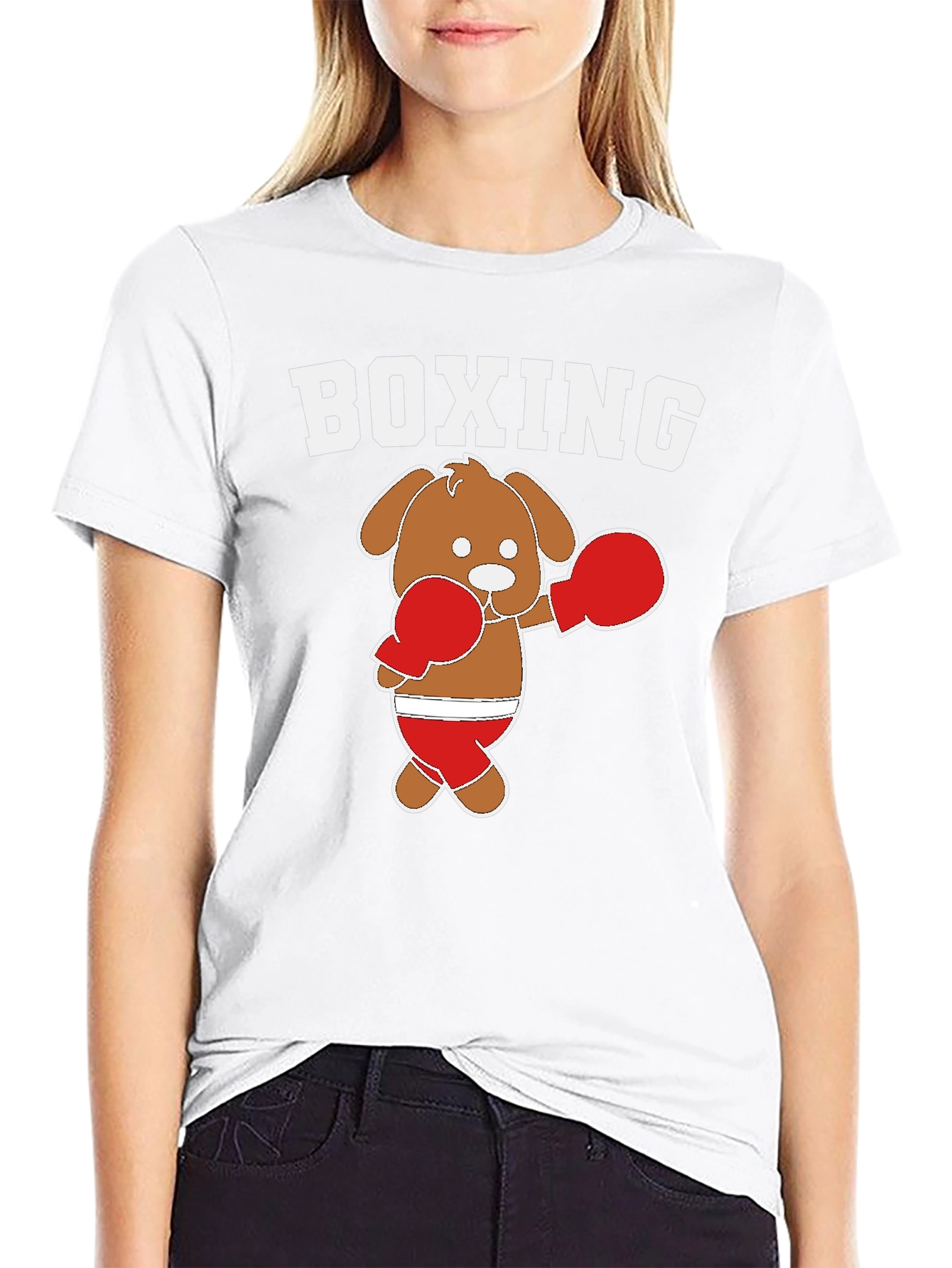 Boxing Dog Graphic Tee