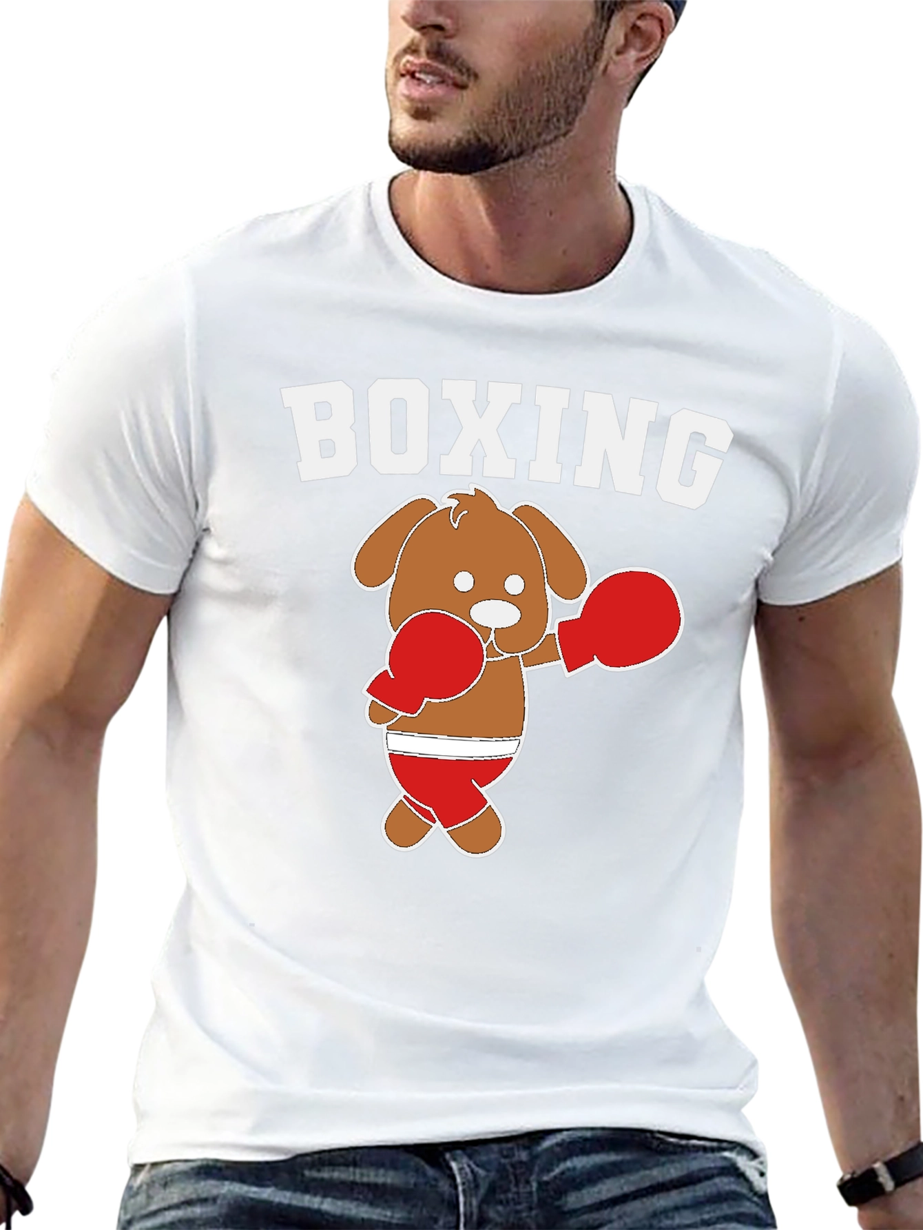 Boxing Dog Graphic Tee