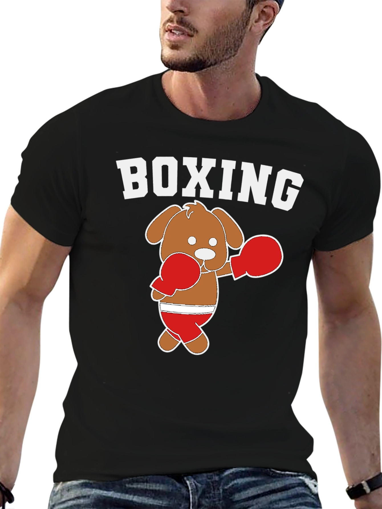 Boxing Dog Graphic Tee