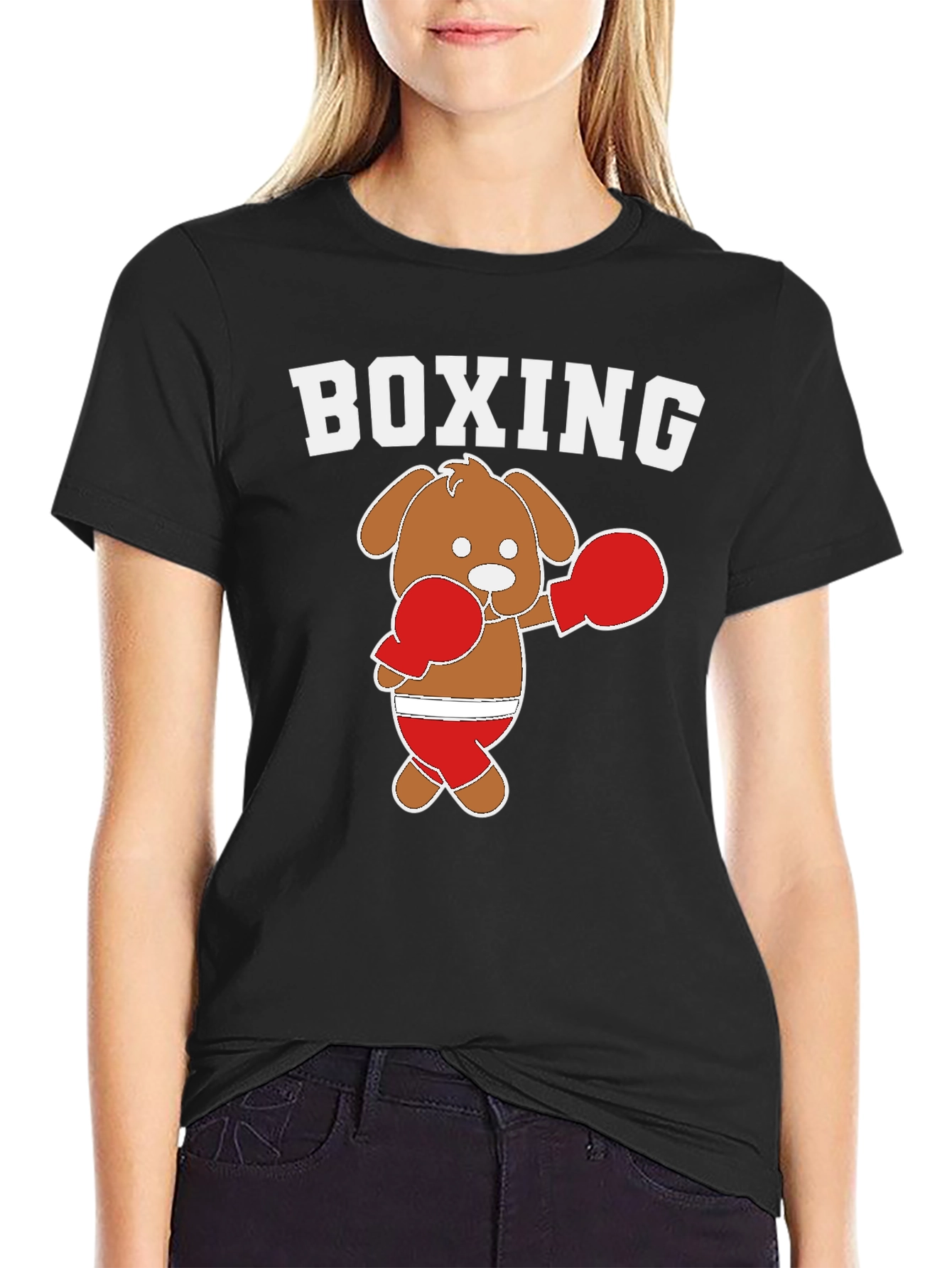 Boxing Dog Graphic Tee