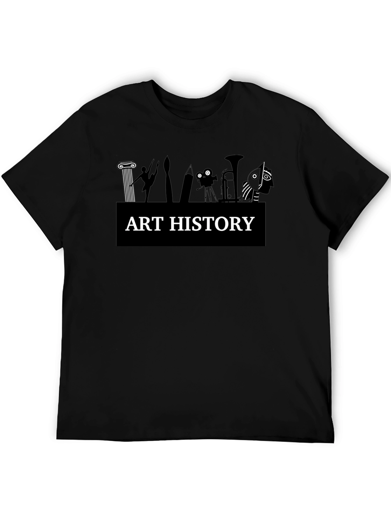 Art History Black T-Shirt