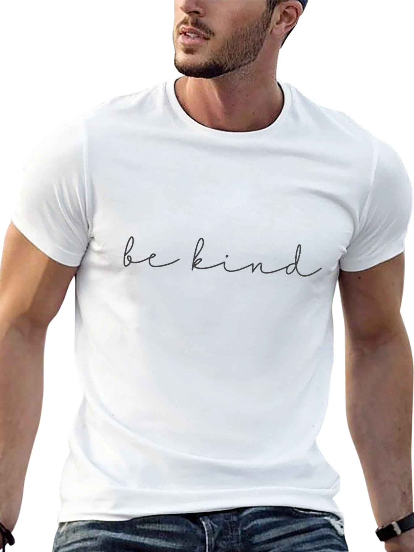 Be Kind Black T-Shirt - Positive Message Tee