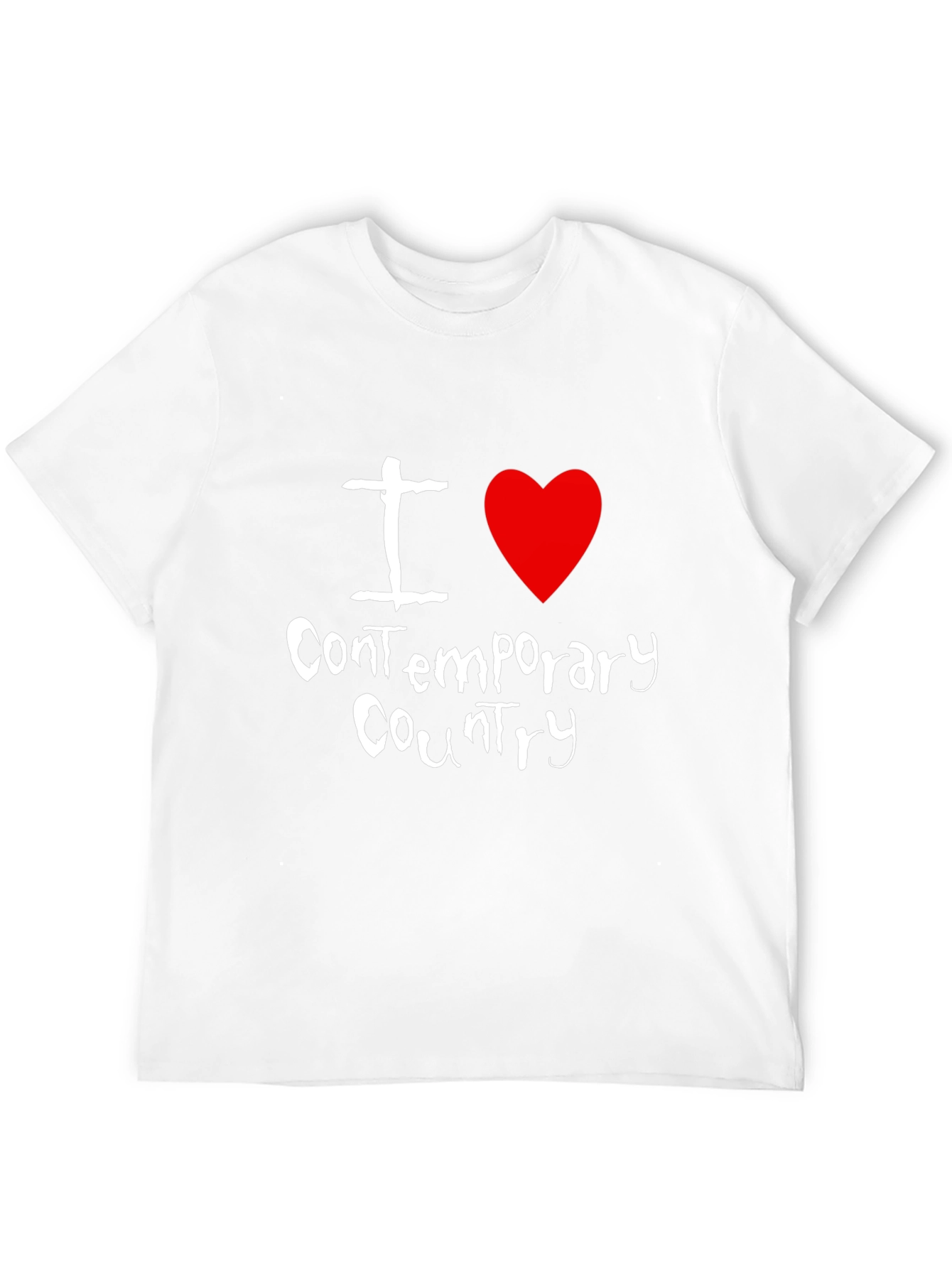 I Heart Contemporary Country Music Tee Shirt