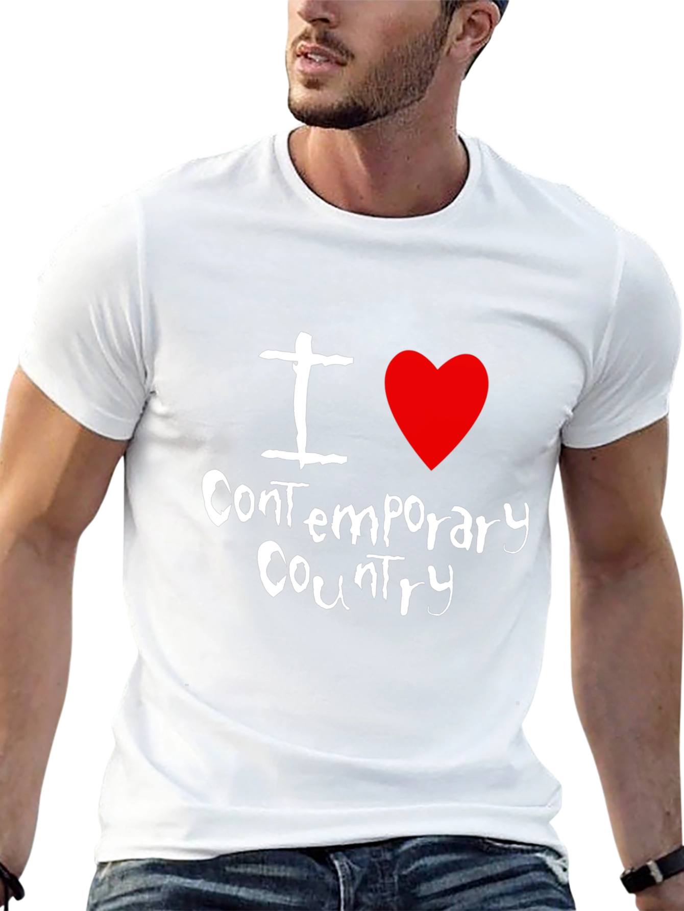 I Heart Contemporary Country Music Tee Shirt