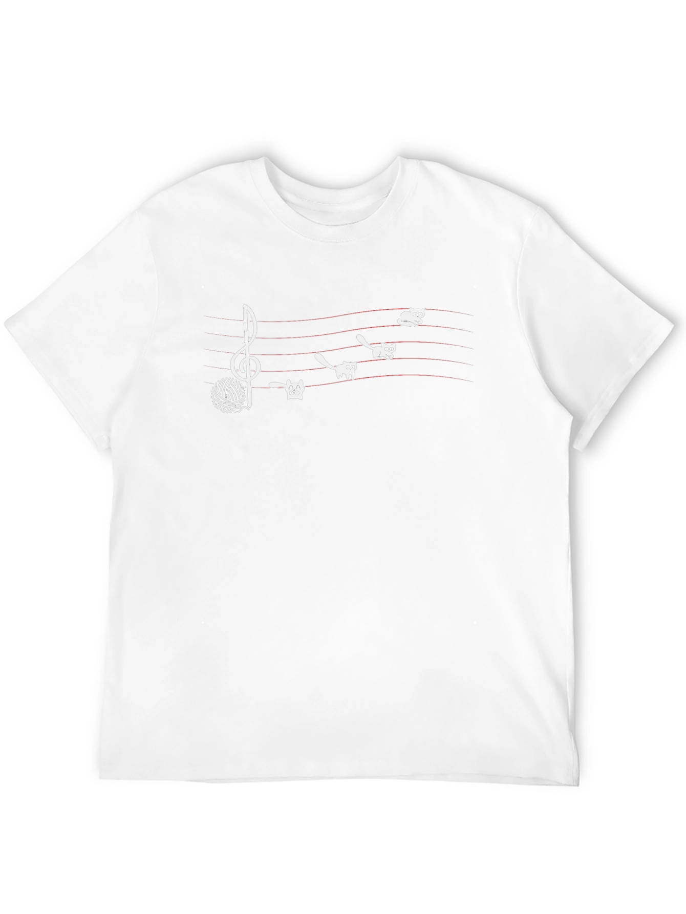 Musical Cats Black T-Shirt