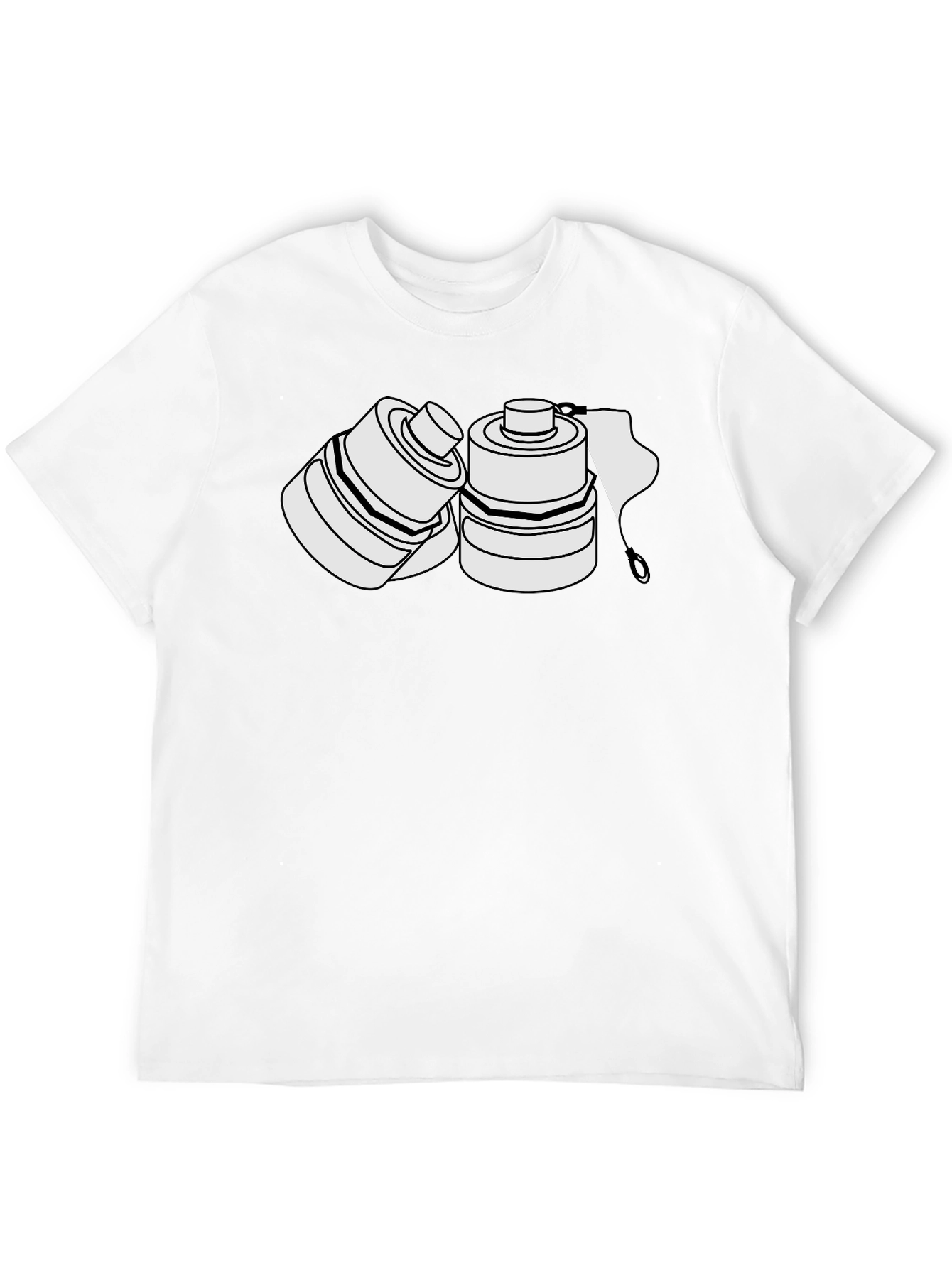 Unique Graphic T-Shirt - Black