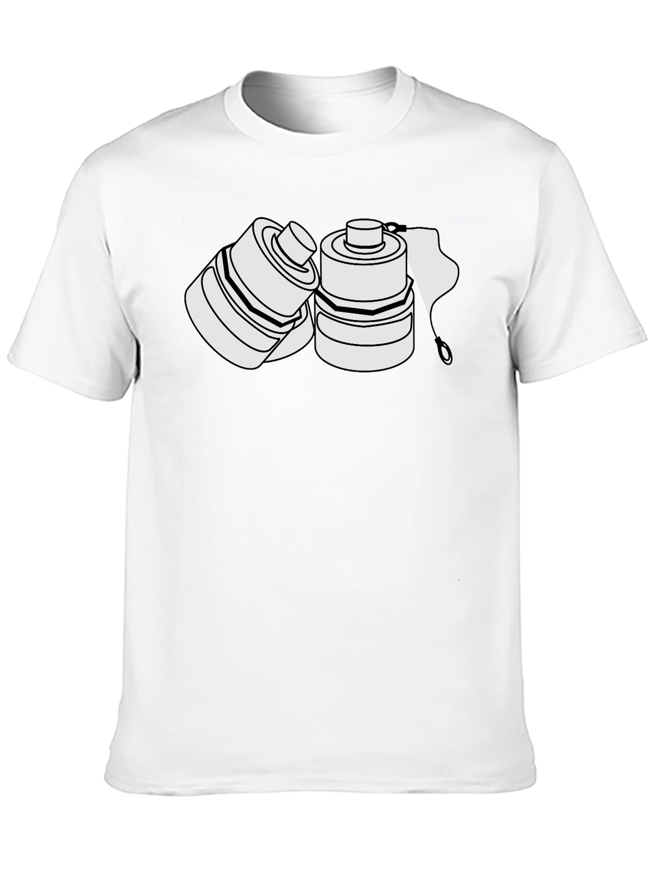 Unique Graphic T-Shirt - Black