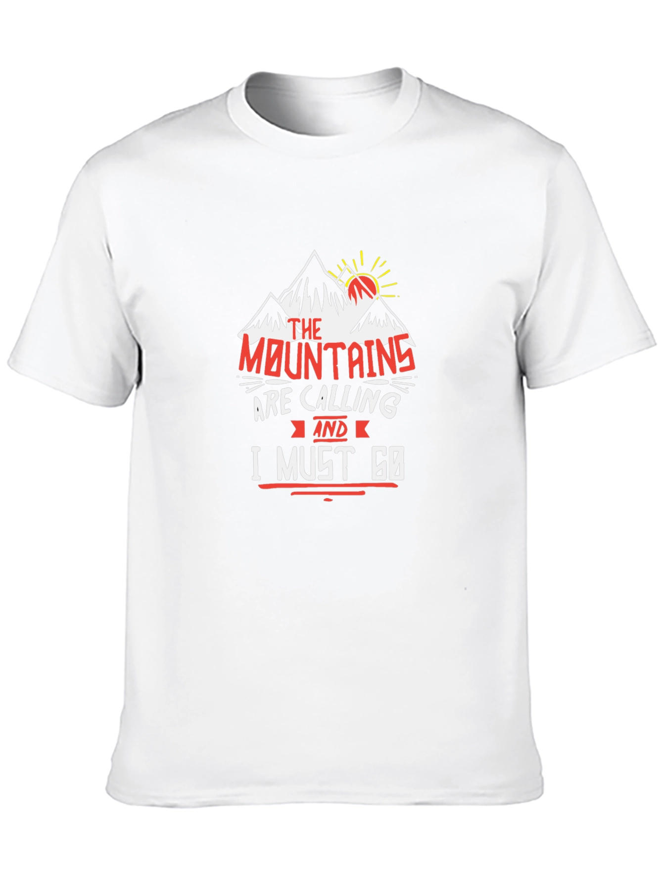 Mountains are Calling Black Graphic Tee