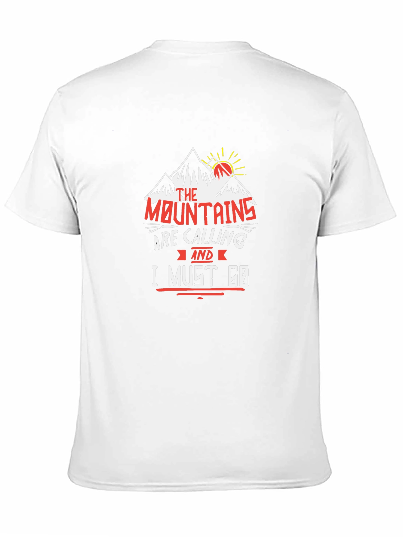 Mountains are Calling Black Graphic Tee