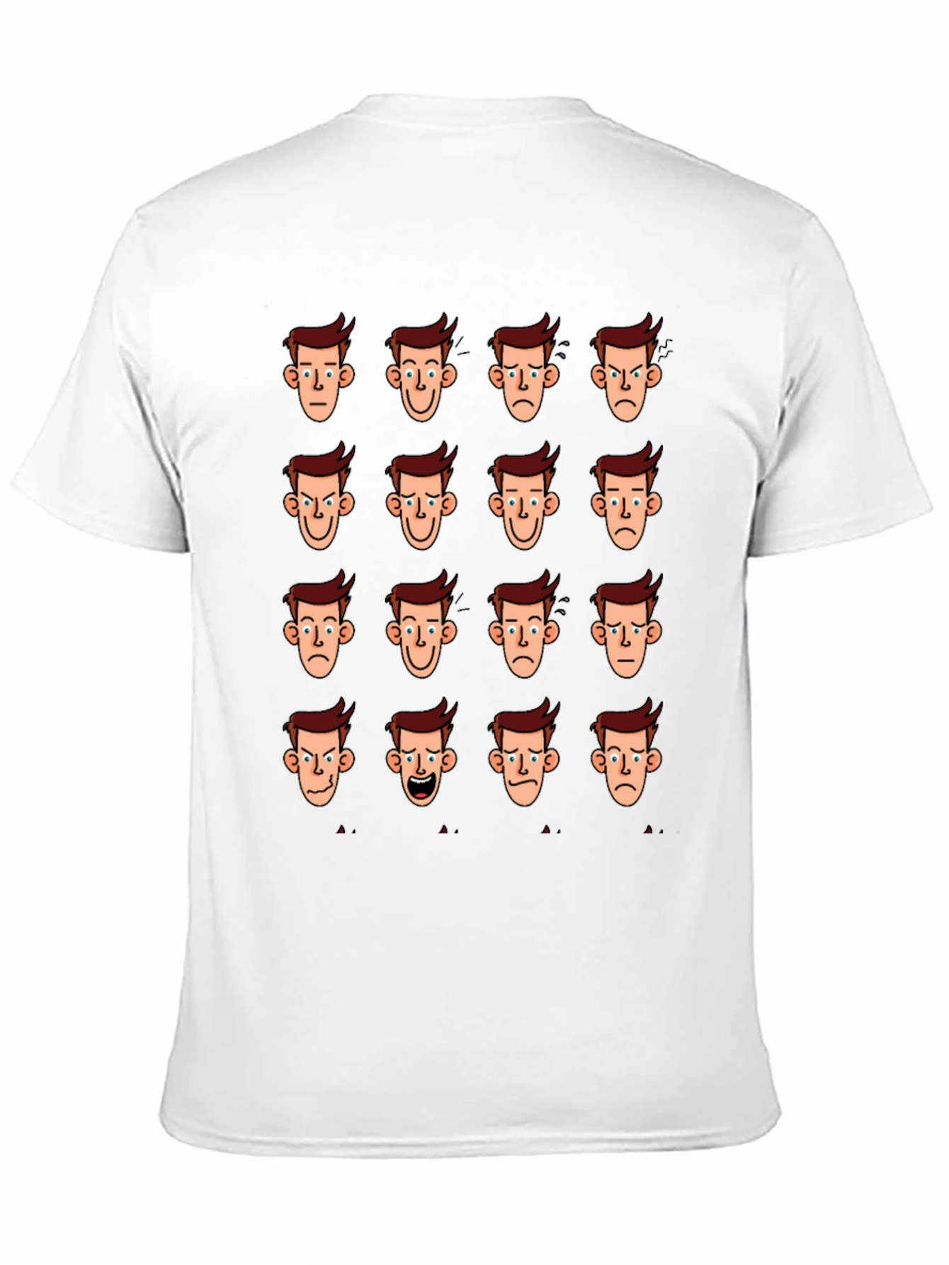 Mood Faces Graphic Tee - Black