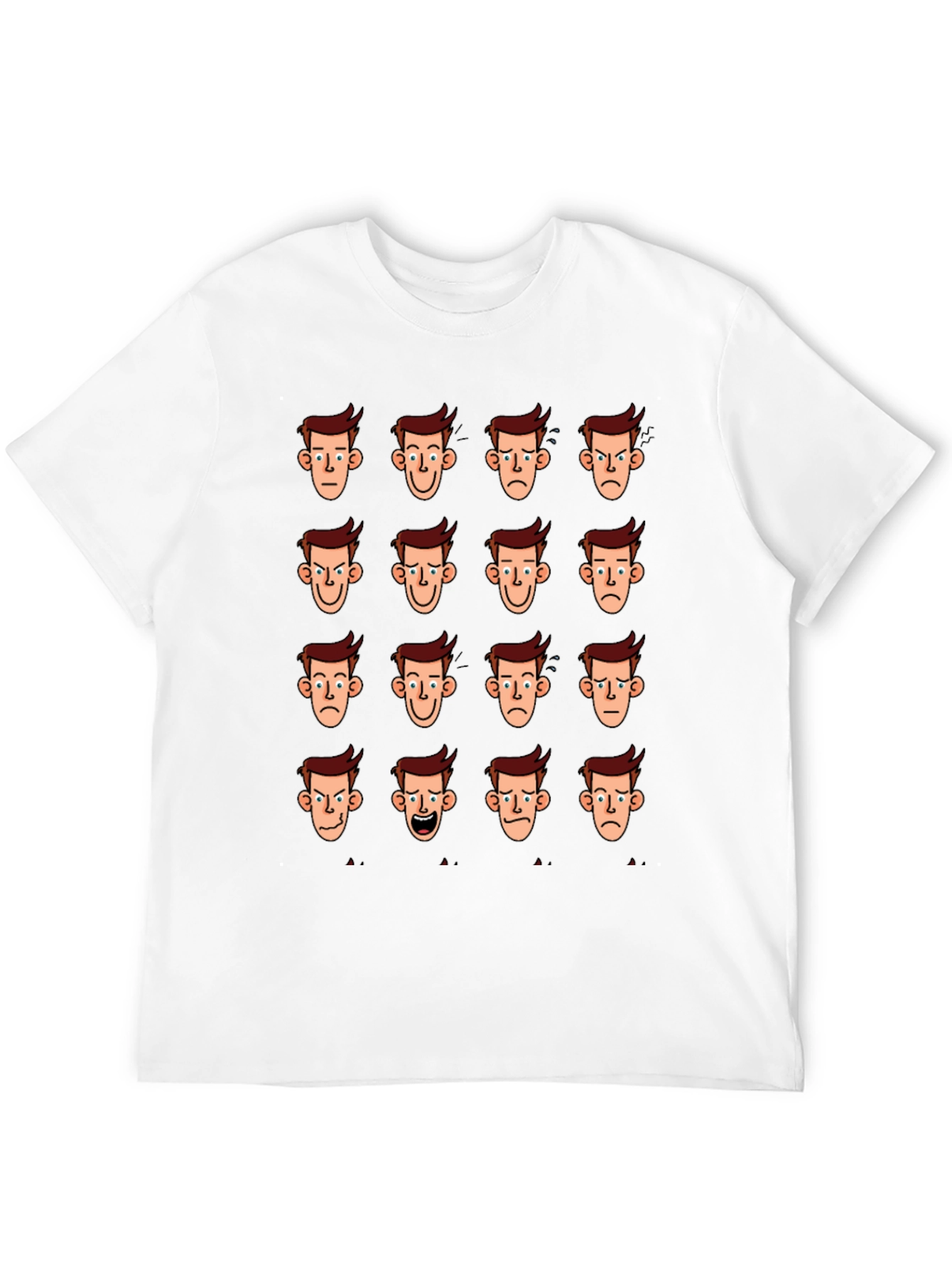 Mood Faces Graphic Tee - Black