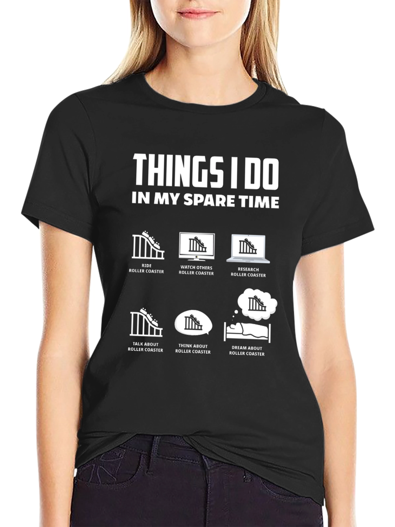 Roller Coaster Fan T-Shirt - Spare Time Activities