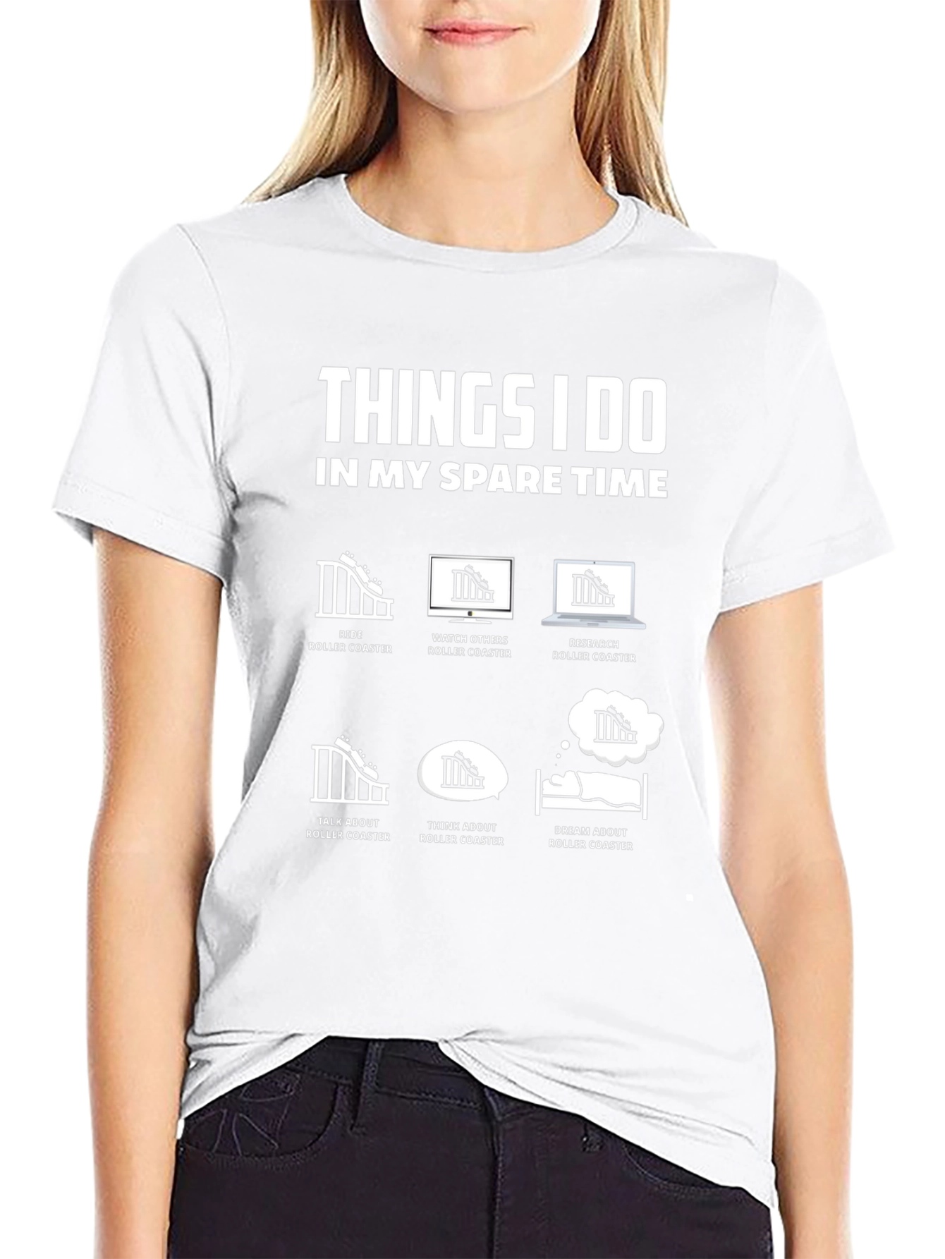 Roller Coaster Fan T-Shirt - Spare Time Activities