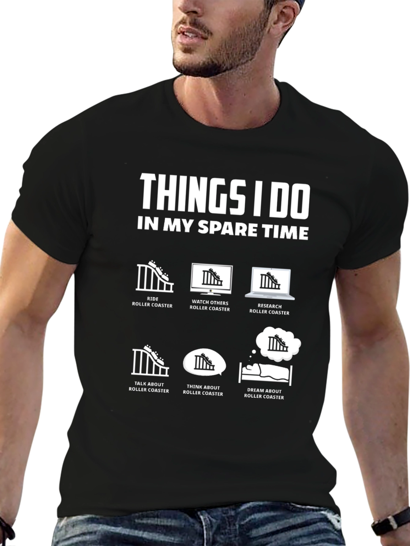 Roller Coaster Fan T-Shirt - Spare Time Activities