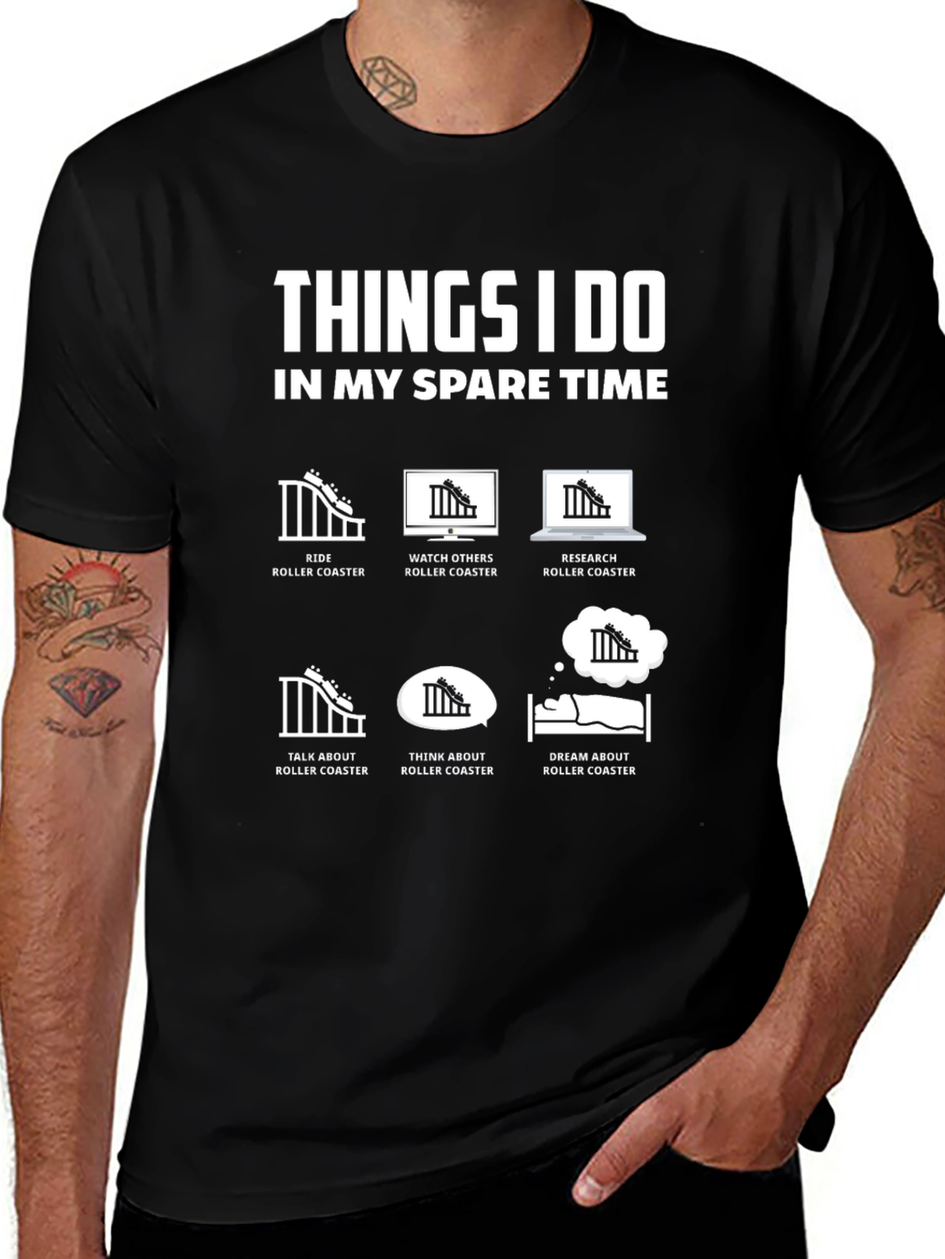 Roller Coaster Fan T-Shirt - Spare Time Activities