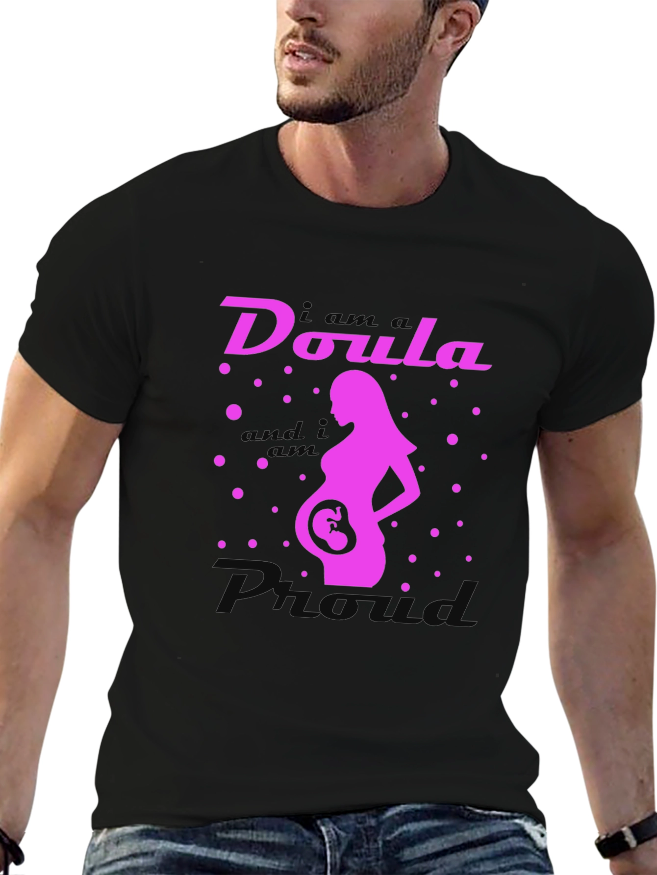 Doula Pro Maternity T-Shirt - Black