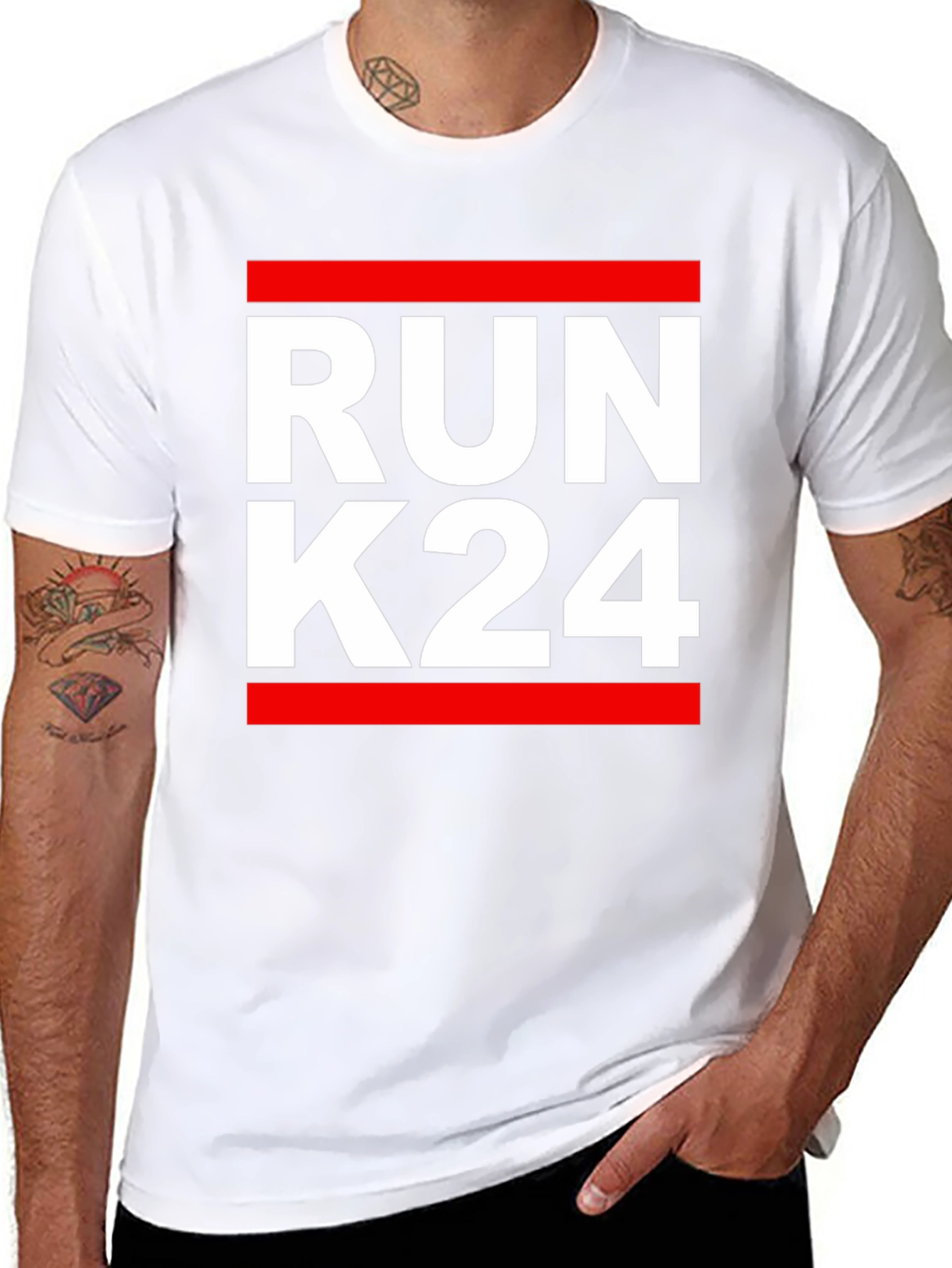 Run K24 Graphic T-Shirt - Black