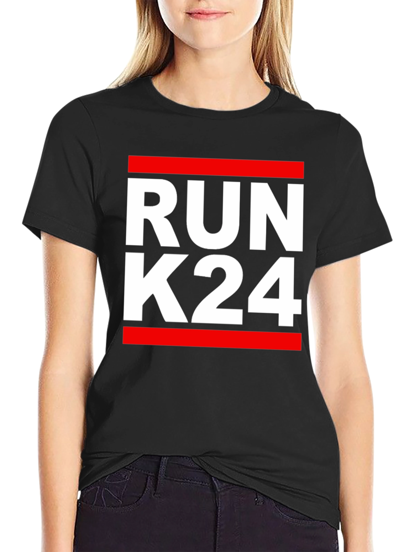 Run K24 Graphic T-Shirt - Black