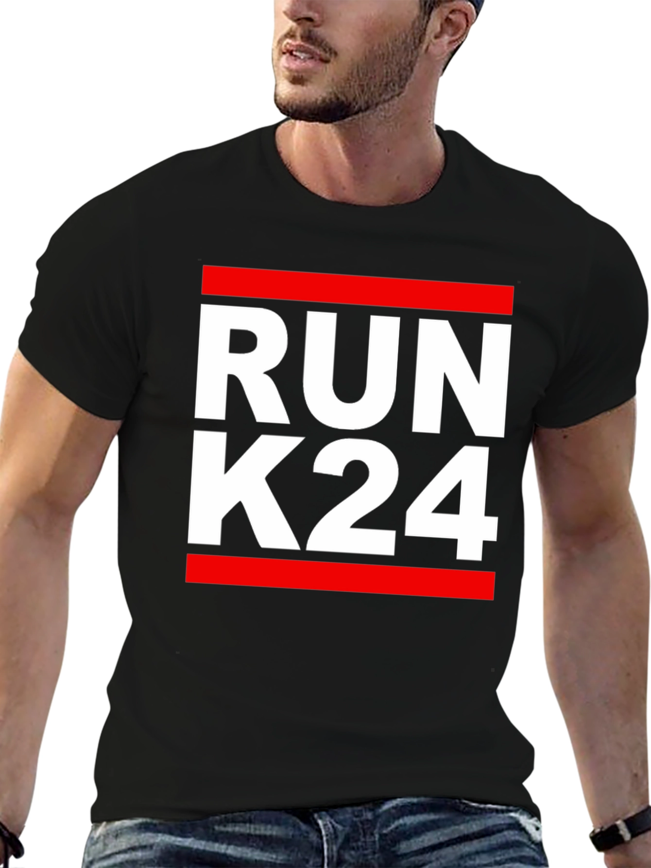 Run K24 Graphic T-Shirt - Black