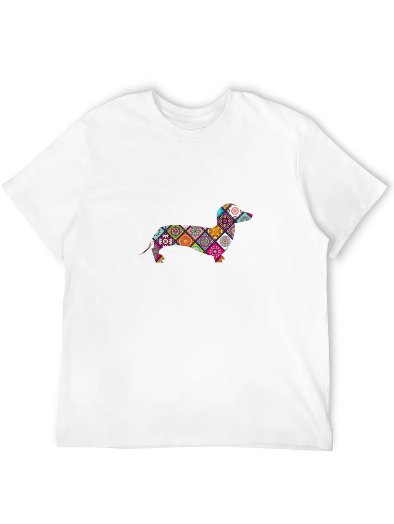 Dachshund Patchwork Graphic Tee
