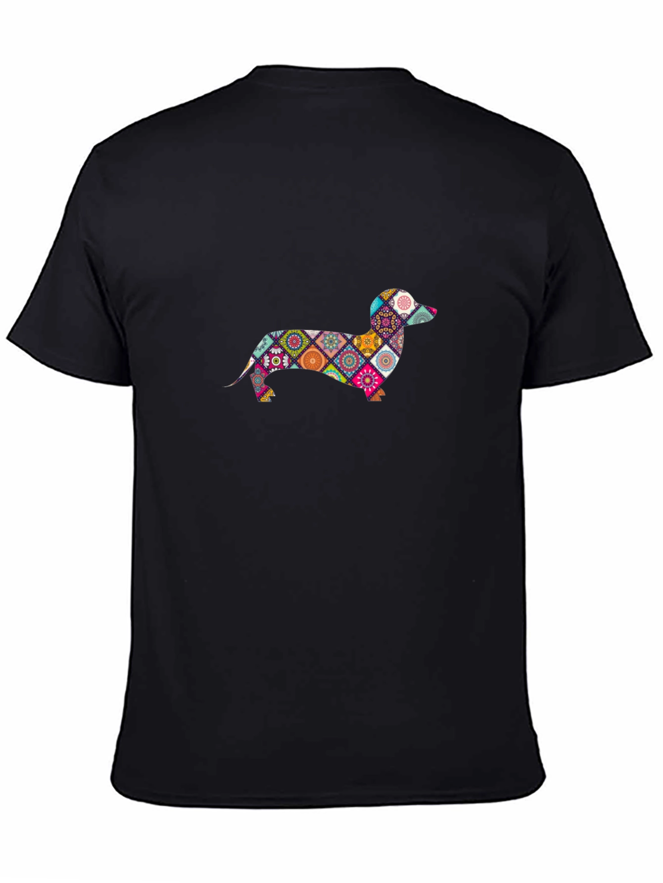 Dachshund Patchwork Graphic Tee
