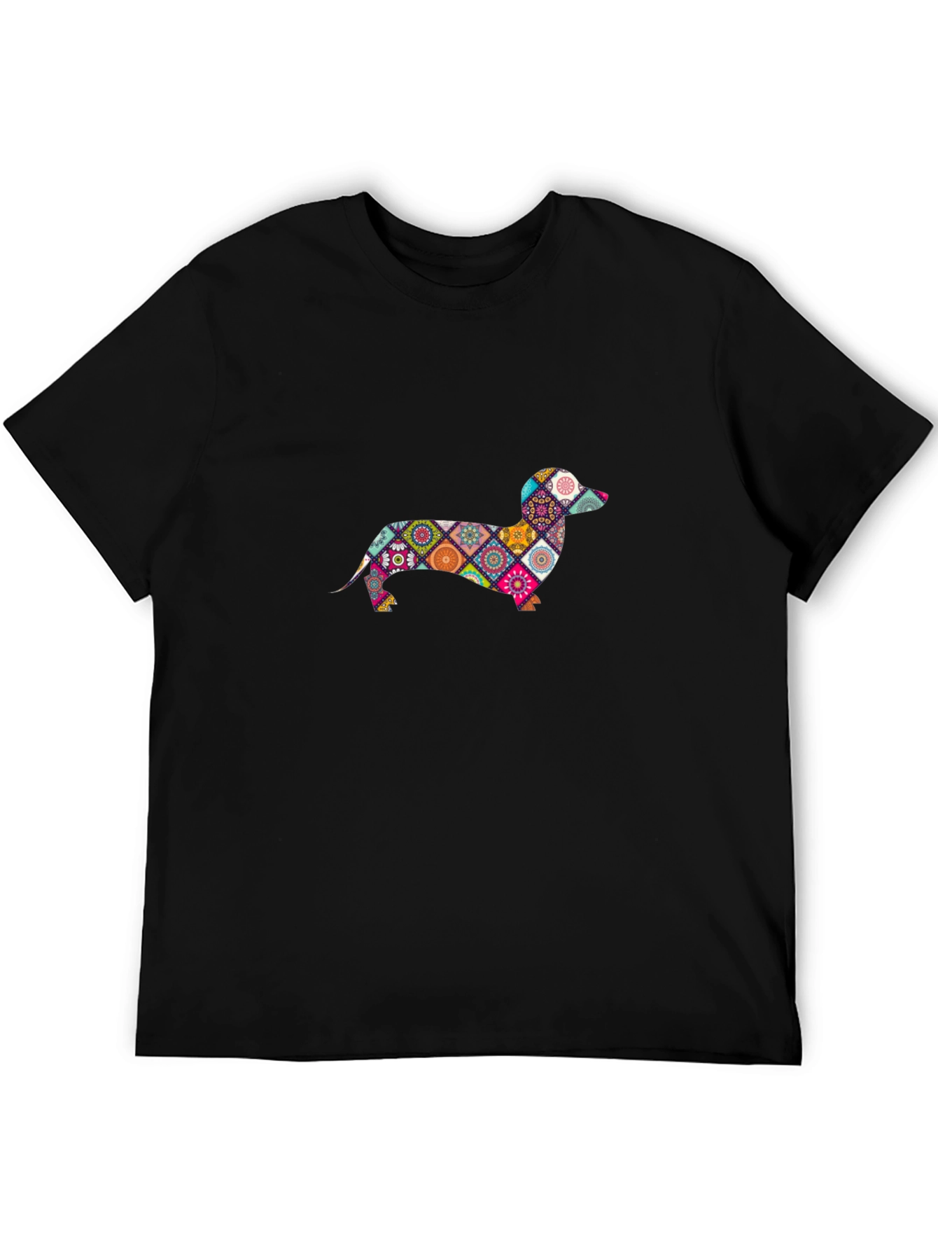 Dachshund Patchwork Graphic Tee
