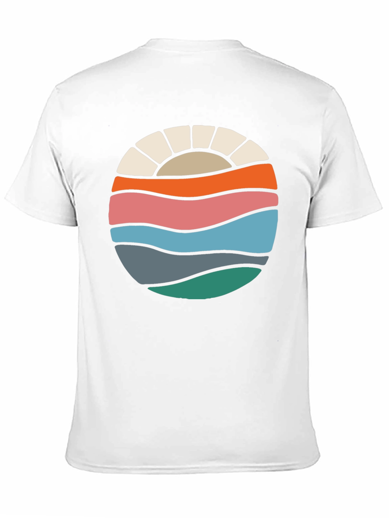 Retro Sunset Wave Graphic Tee