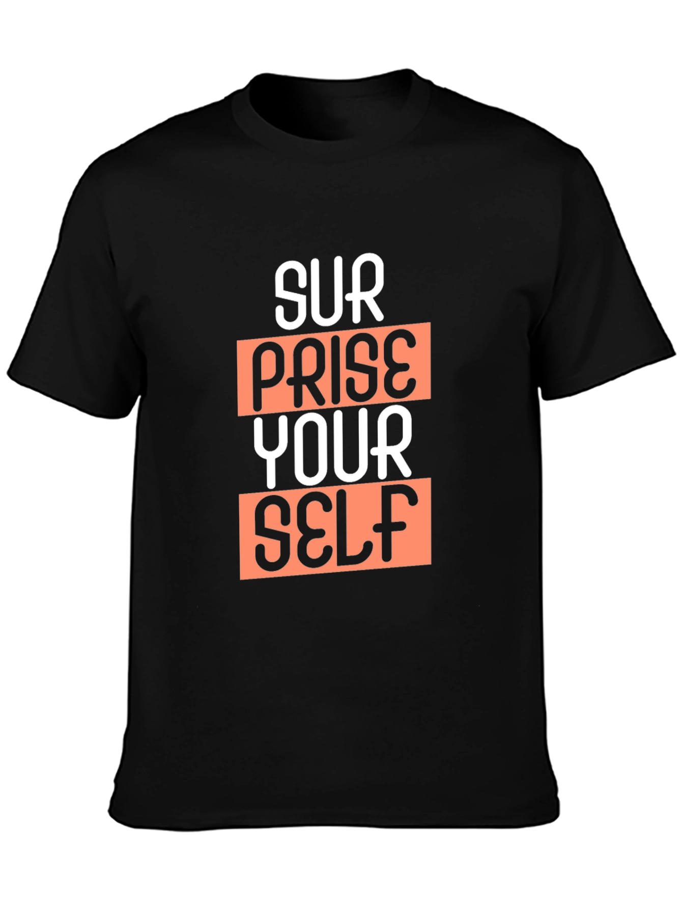 Surprise Yourself Graphic Tee - Black