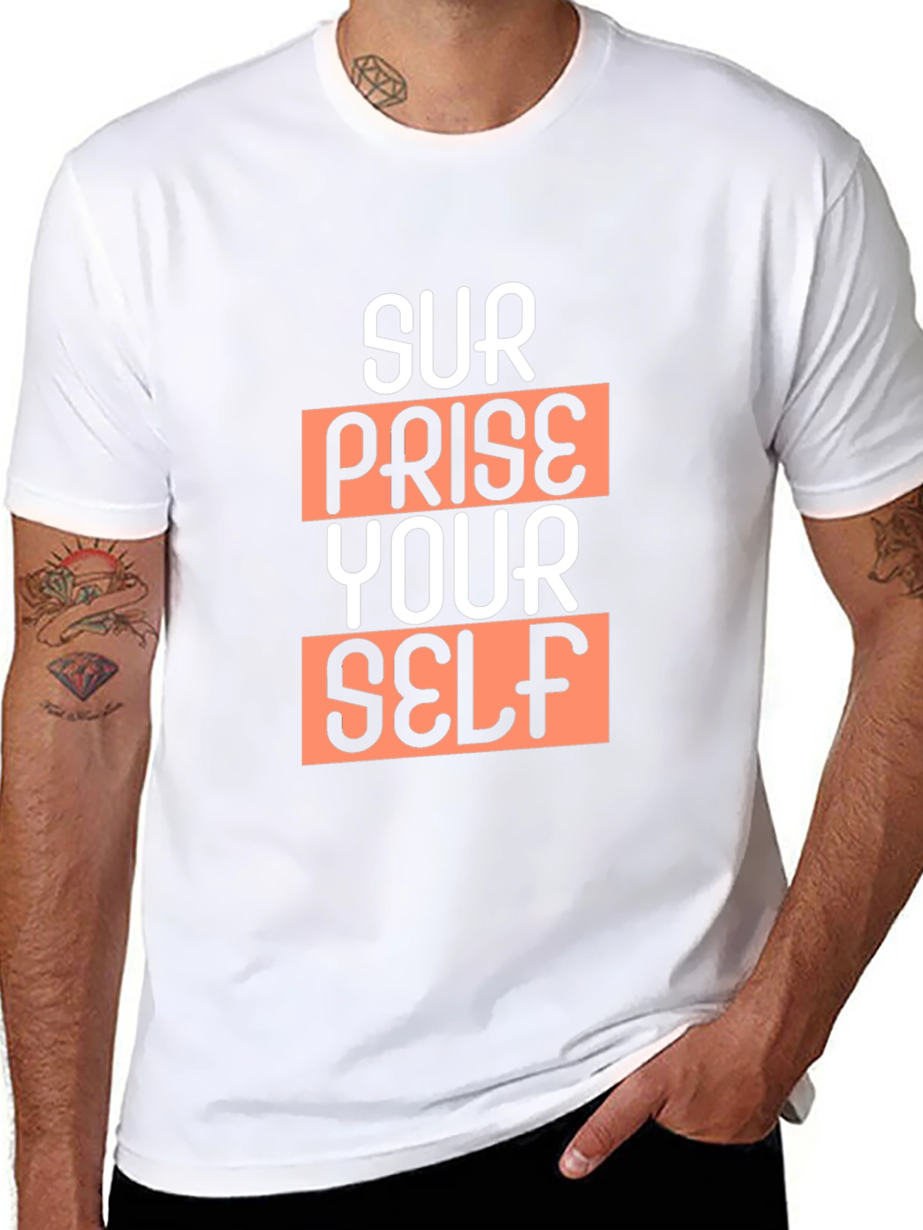 Surprise Yourself Graphic Tee - Black